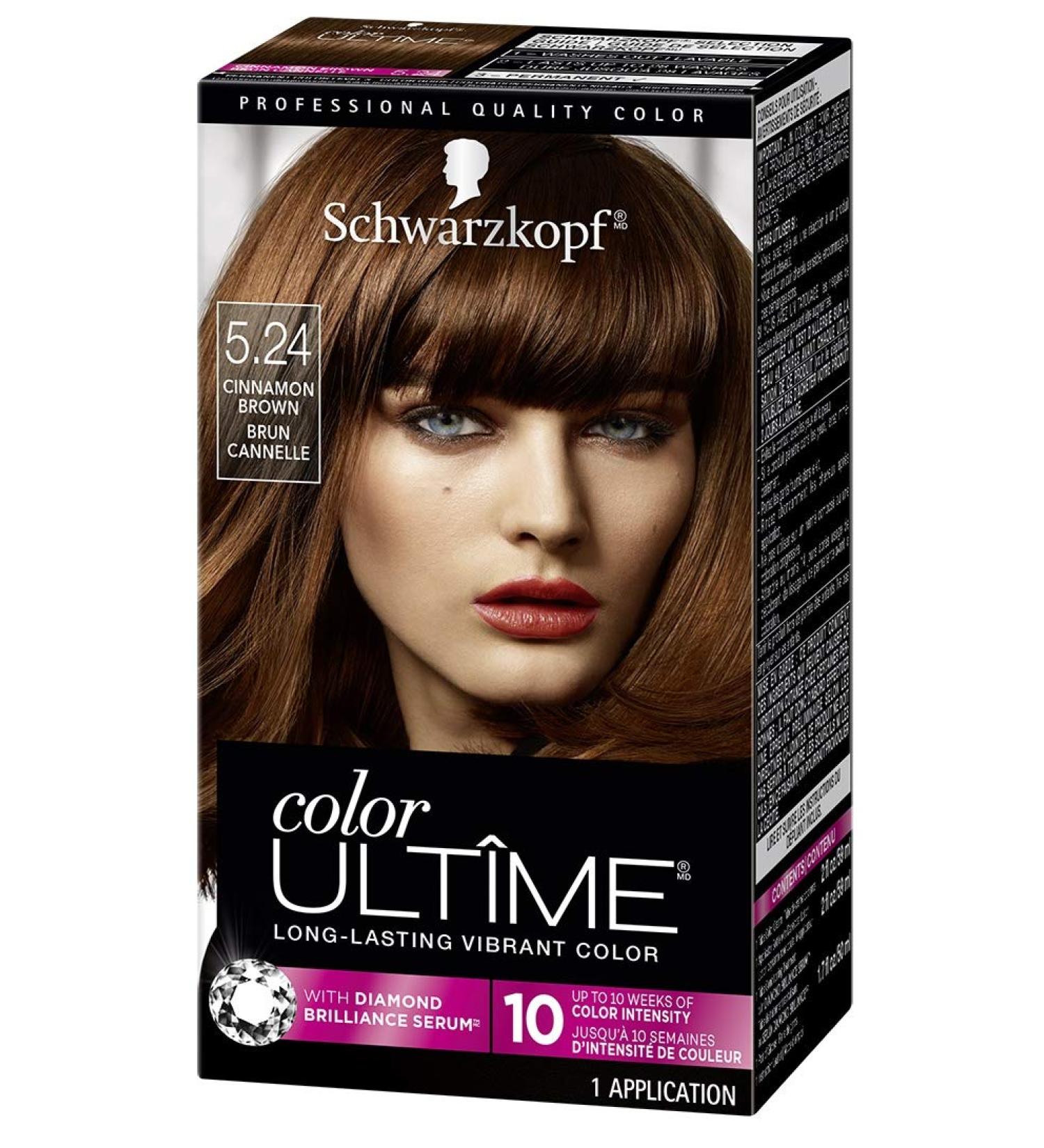 Schwarzkopf Color Ultime 5.24 Cinnamon Brown Hair Color Cream - Permanent Formula - Buy Online on GoSupps.com