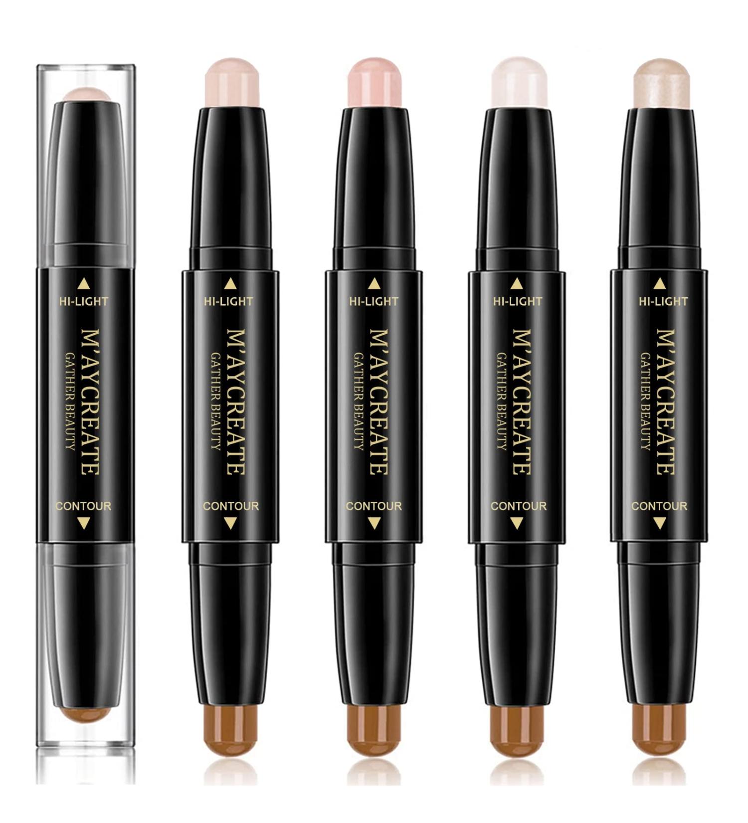 4 Pack Highlight Contour Stick Set - Face, Nose & Body Shading Makeup Pen - Buy Online on GoSupps.com