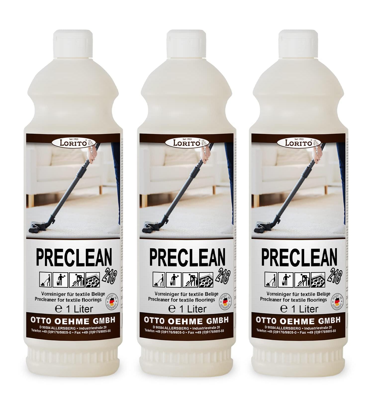 Buy Lorito Preclean - Eco-Friendly Upholstery Cleaner | 3x 1L Stain Remover for Sofas & Carpets | International Shipping - Buy Online on GoSupps.com