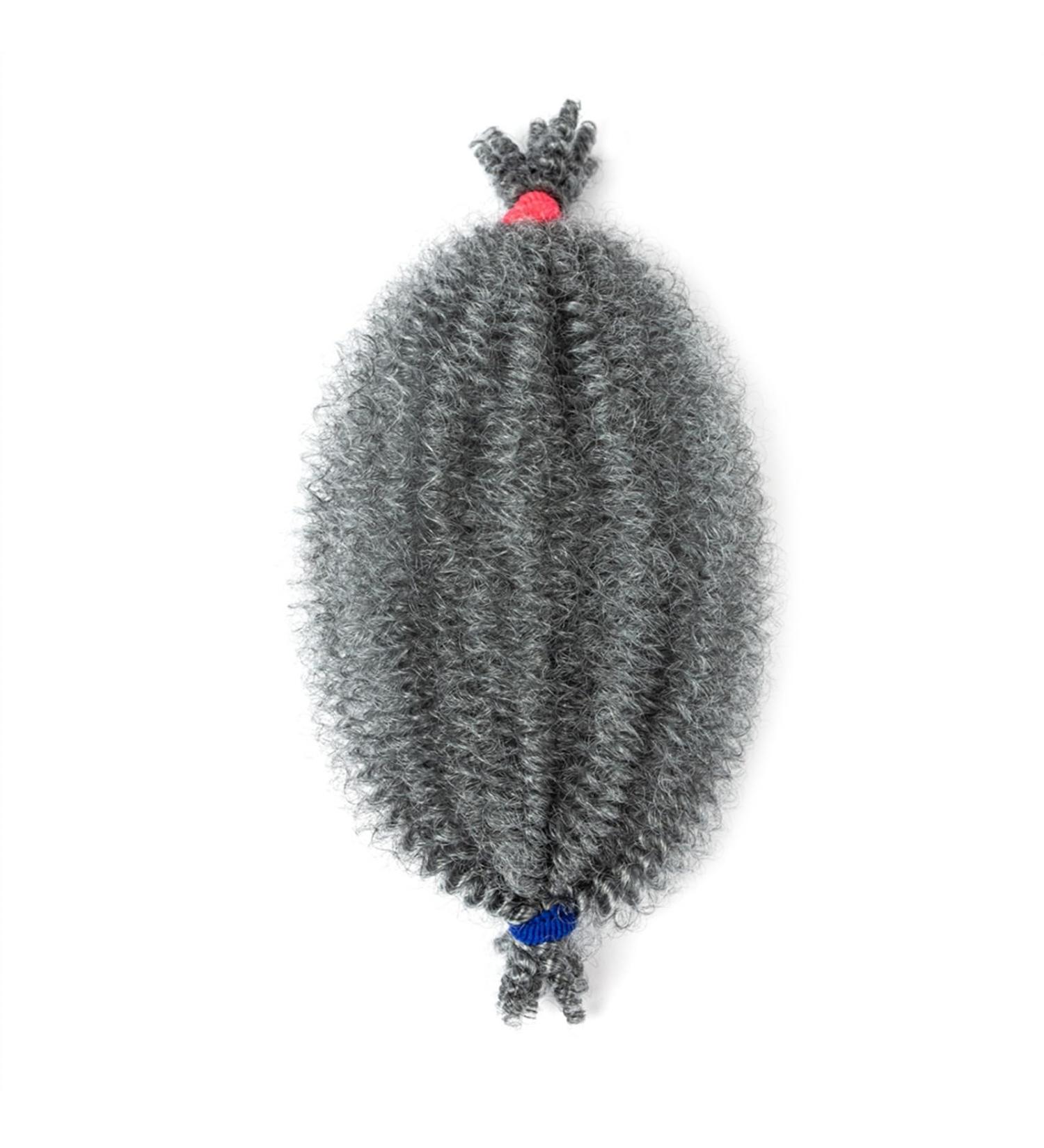 Ponytail Extensions Afro Twist Hair 12 Inch Springy Afro Twist Hair Pre Fluffed Spring Twist Crochet Hair Pre Stretched Wrapping Hair for Soft Locs Hair Extensions for Women (Color : Gris Size : 12 12inches Gris - Buy Online on GoSupps.com