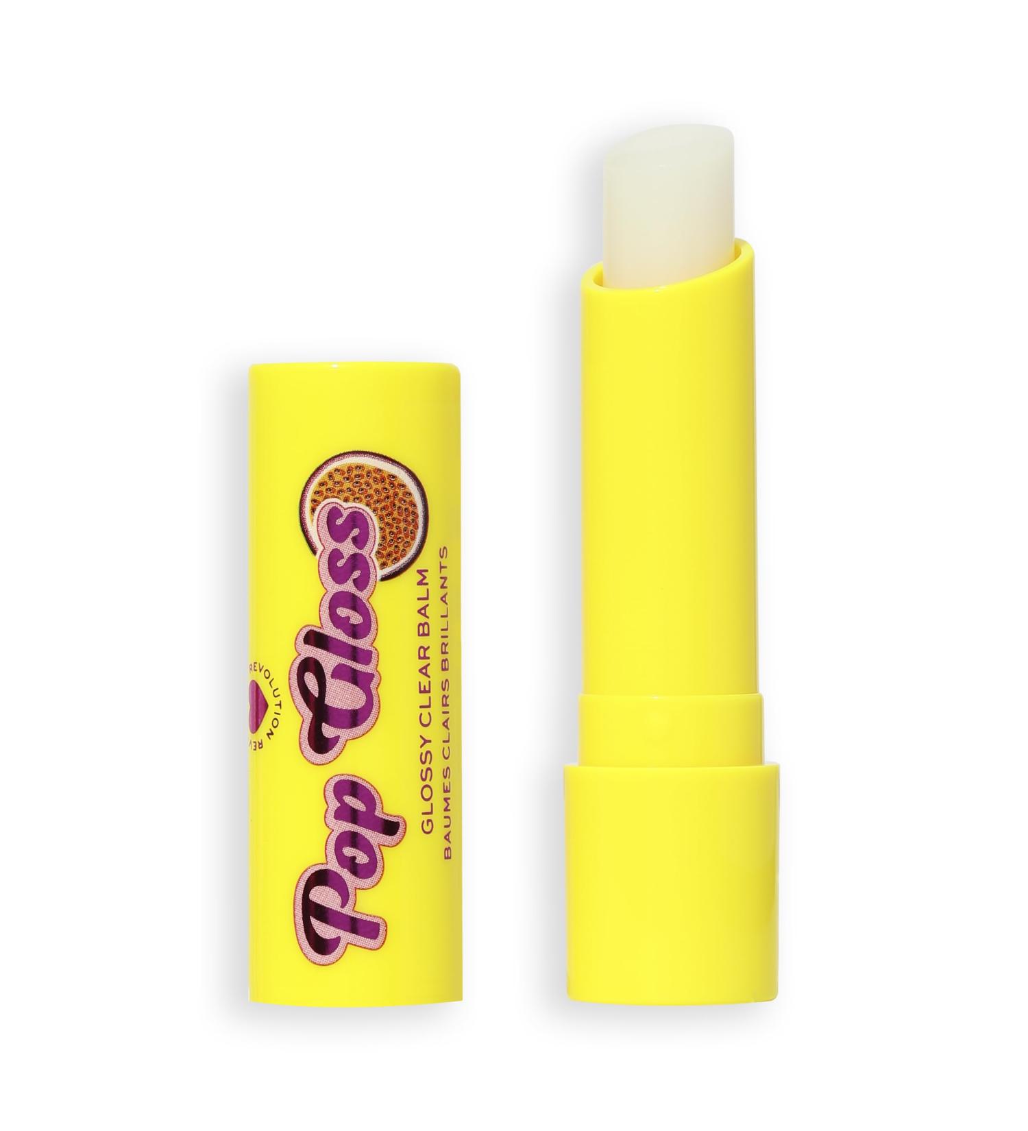 I Heart Revolution Pop Gloss Balm Hydrating Lip Balm With Glossy Finish & Hint Of Colour Vegan & Cruelty-Free Passionfruit Clear - Buy Online on GoSupps.com