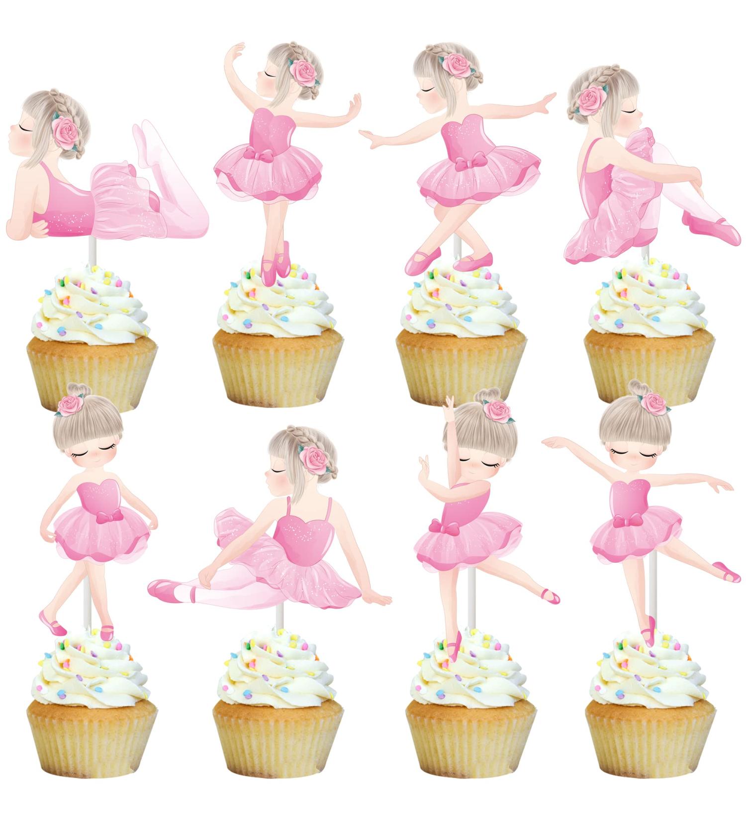Ballet Theme Cupcake Toppers for Ballet Theme Birthday Party Decorations - Buy Online on GoSupps.com