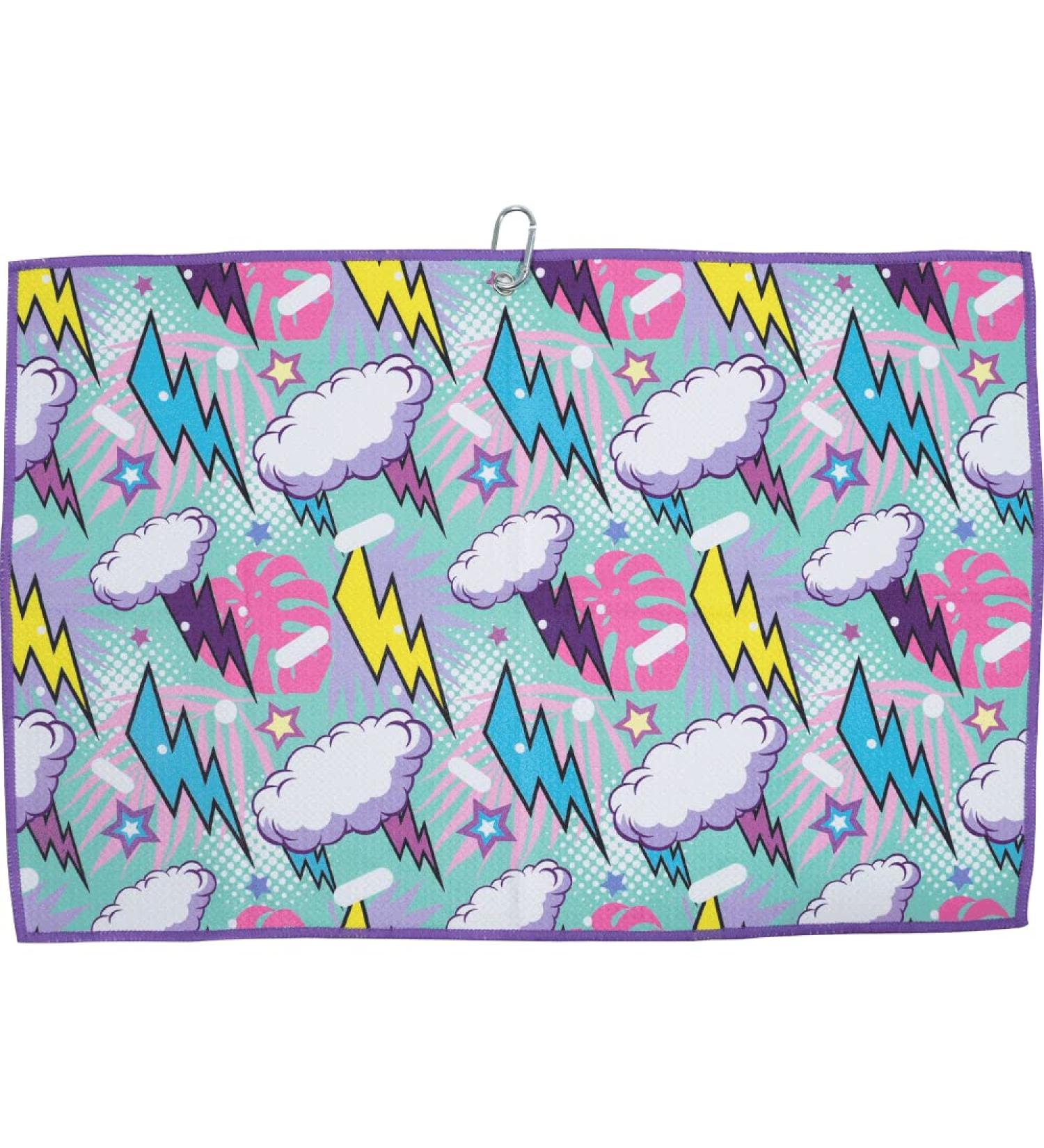 Noonan Golf Towel - Premium Microfiber with Carabiner Clip | 24x15 | Golf Accessories for Men & Women | Fun & Unique Designs - Buy Online on GoSupps.com