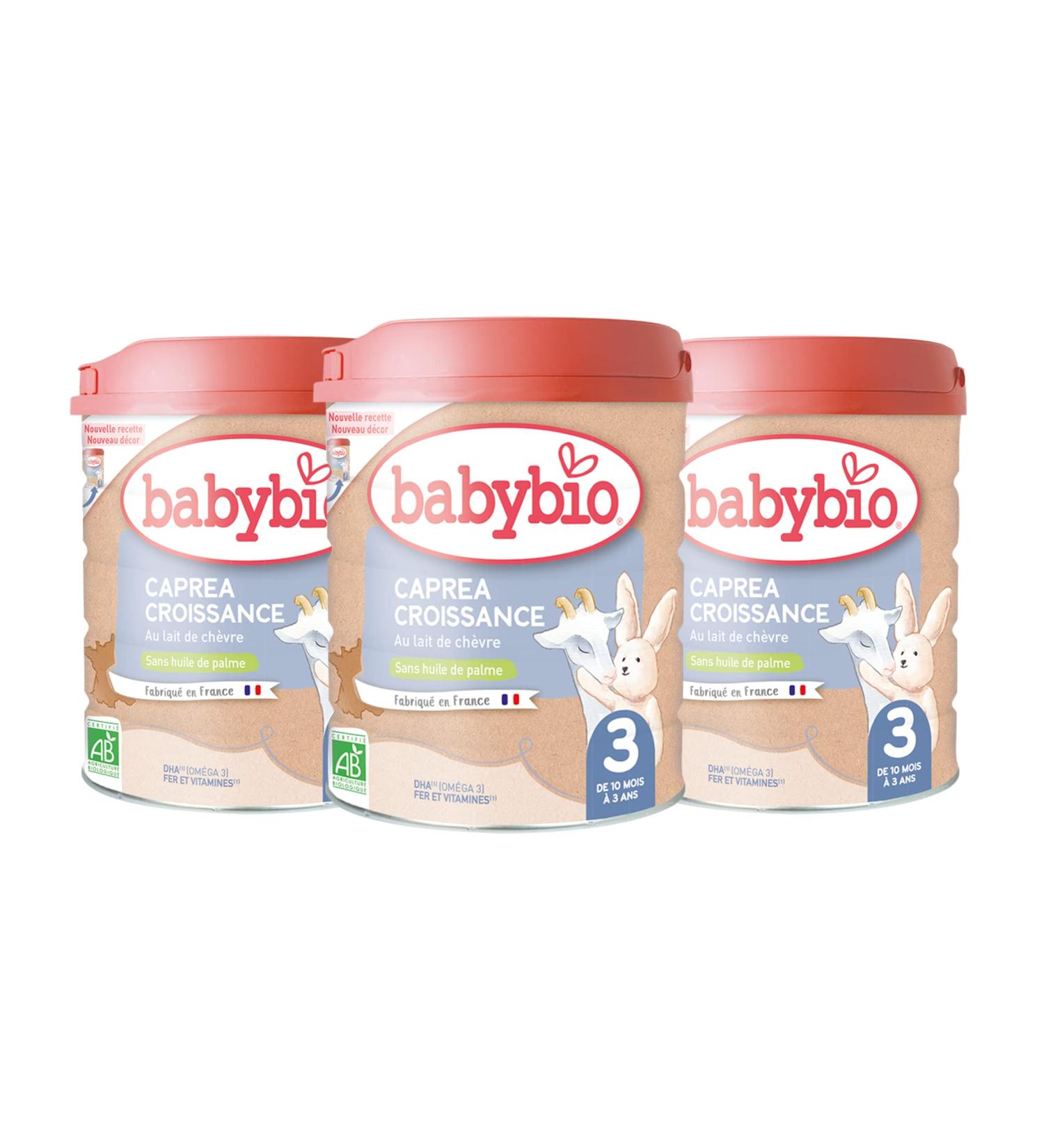 Babybio - Infant Milk - Caprea 3rd Age - 800 g - Goat Milk - From 10 Months - Organic - Made in France - Palm Oil Free - Pack of 3 - Buy Online on GoSupps.com