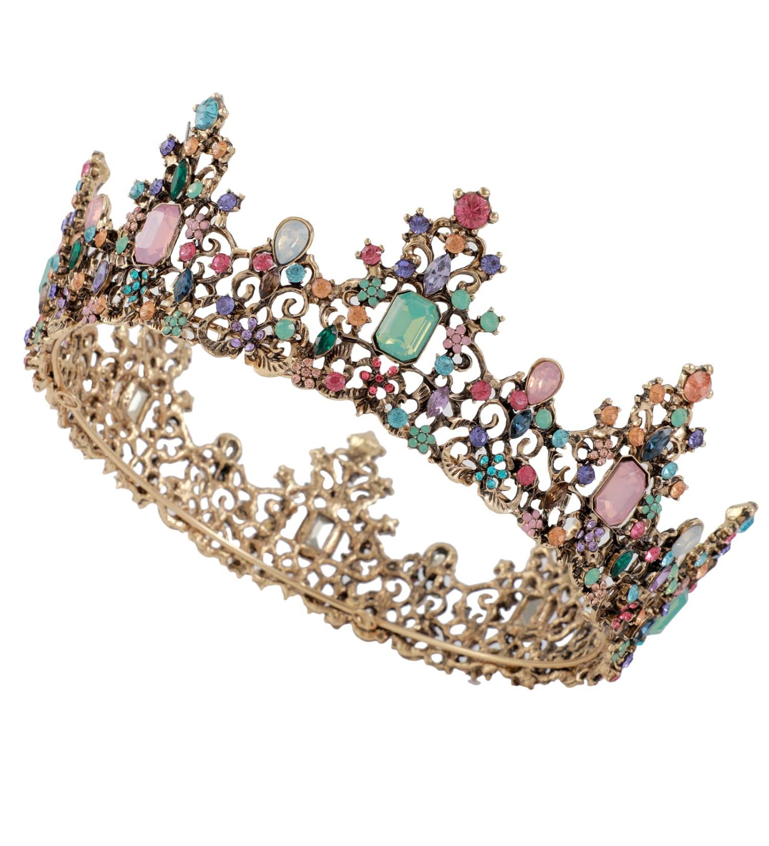 Baroque Princess Crowns for Women & Girls - Wedding, Rave & Prom Accessories - Buy Online on GoSupps.com