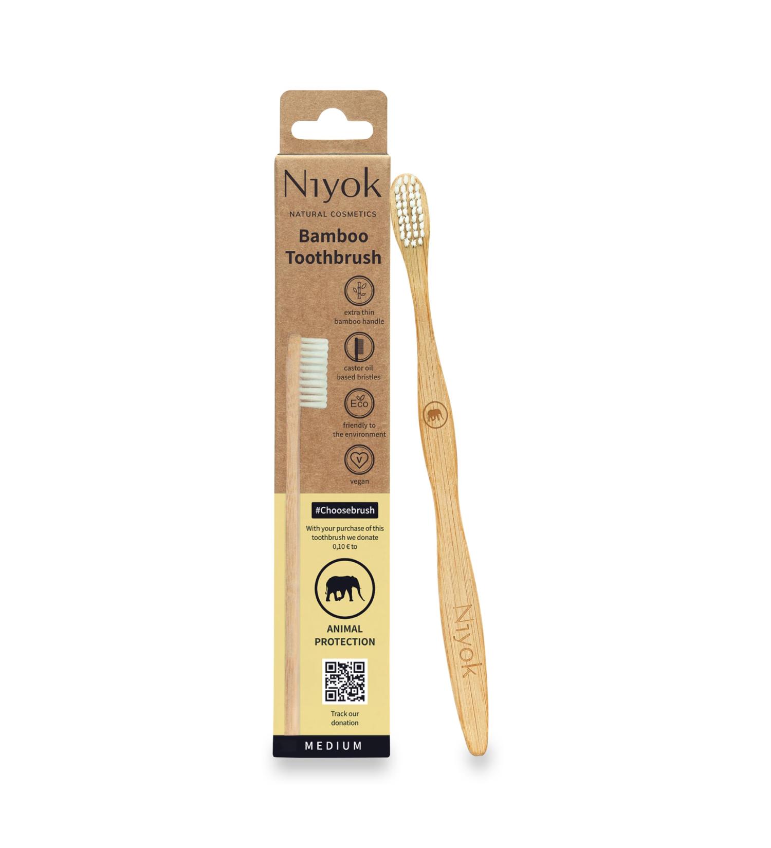 Choosebrush Bamboo Toothbrush | Eco-Friendly Dental Care with Animal Welfare Donation - Buy Online on GoSupps.com