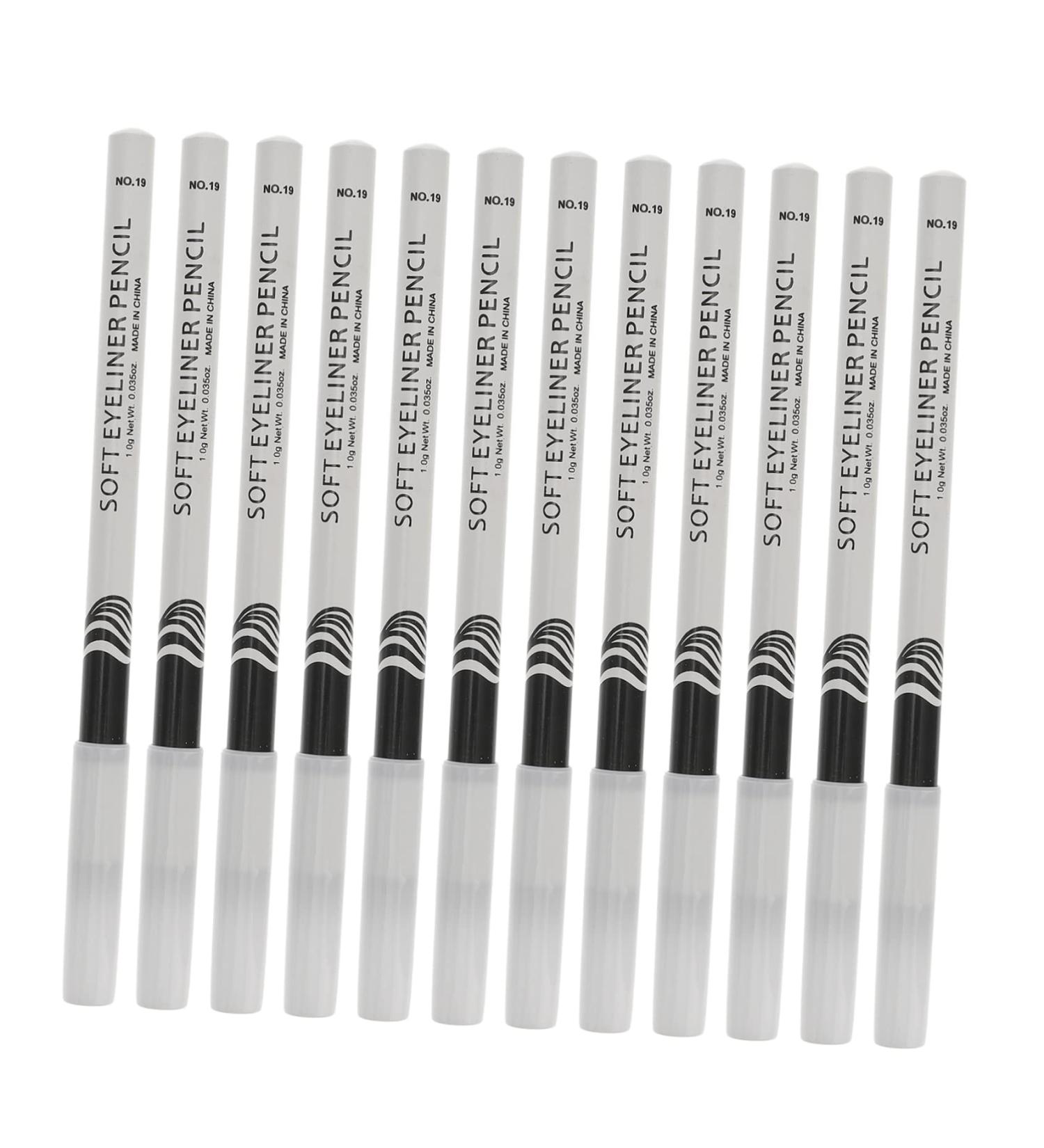 Mikinona 12pcs Lying Silkworm Eyeliner Eyeshadow Pencil Sparkle Highlighters Highlighter Pens Gels Wood White - Buy Online on GoSupps.com