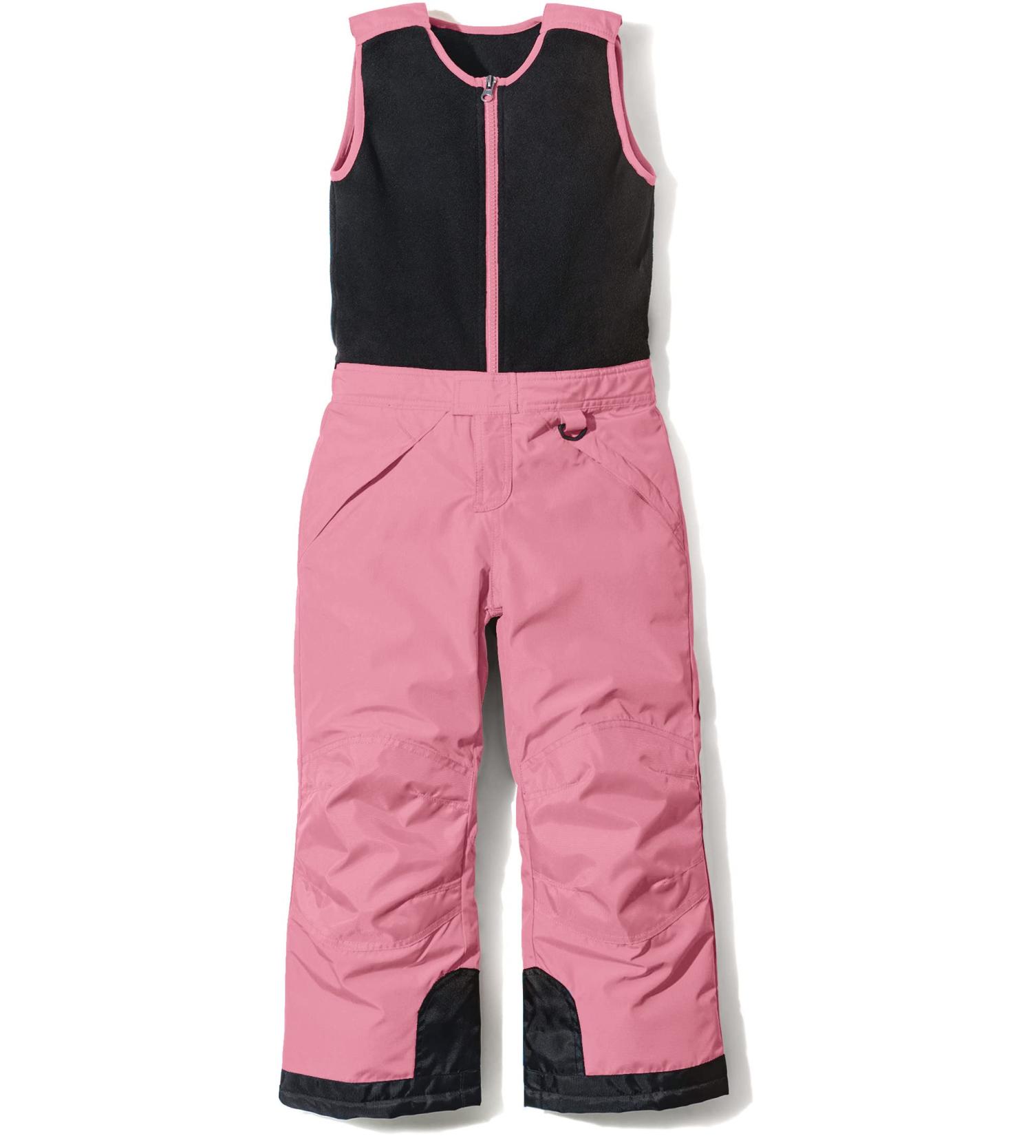 TSLA Kids Waterproof Insulated Snow Bibs - Dusty Rose 2T - Buy Online on GoSupps.com