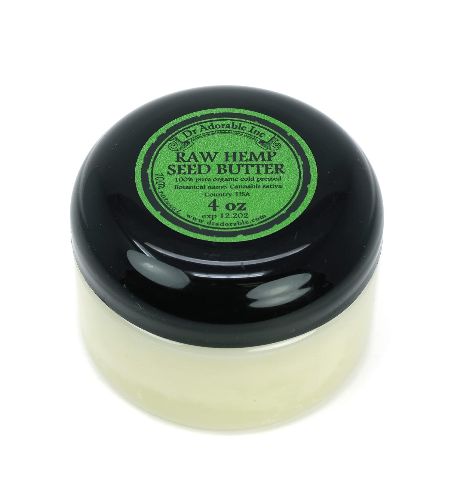 Dr Adorable 4 oz - Hemp Seed Butter - 100% Pure Natural Organic Raw - Buy Online on GoSupps.com