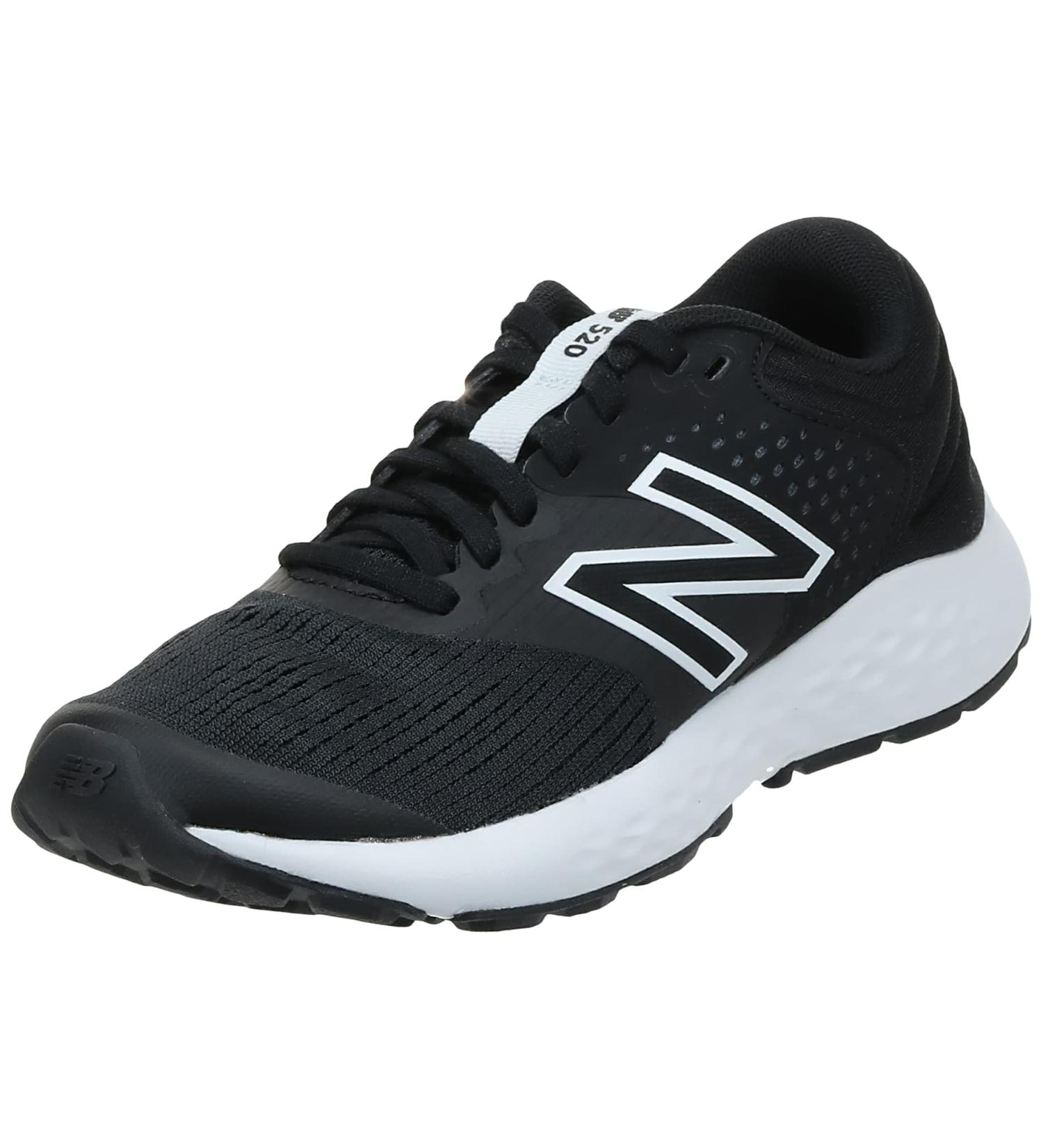 New Balance Women's 520 V7 Running Shoe 8 - Black/White - Buy Online on GoSupps.com