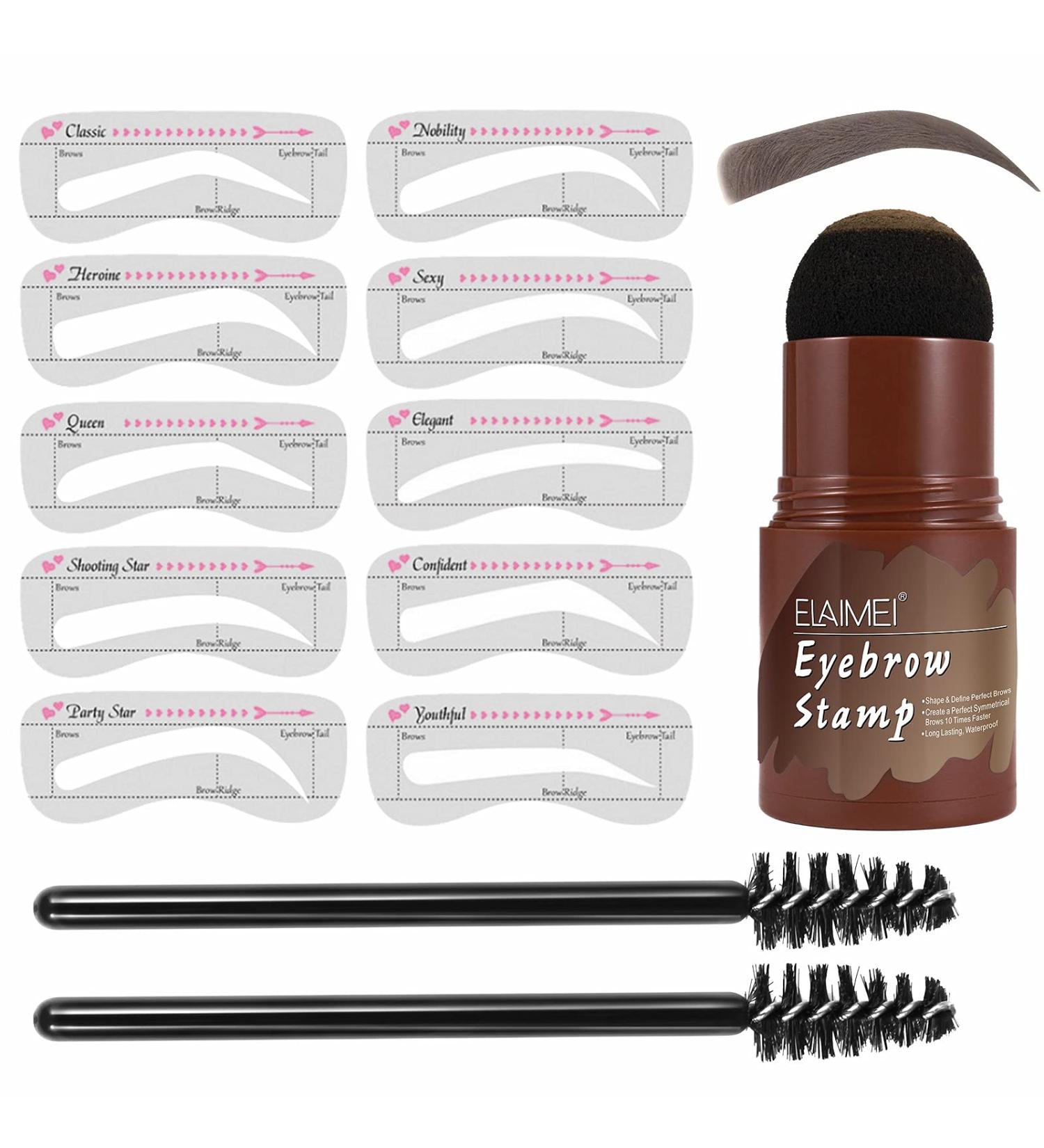 Eyebrow Stamp Shaping Kit Brown Eyebrow Stamp Shaping Kit Eyebrow Definer Waterproof Makeup Tools  - Buy Online on GoSupps.com