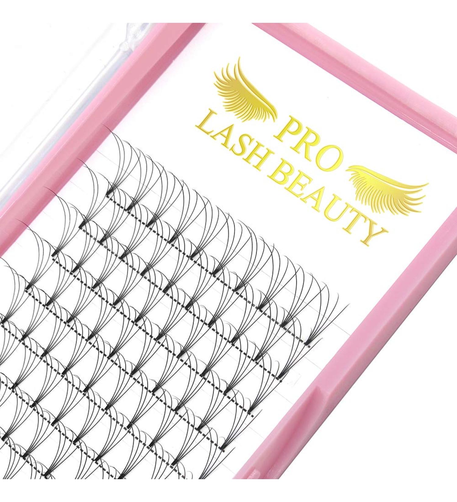 4D-D-0.10-14mm Short Stem Pre Made Fan Eyelash Extensions - Russian Volume Lashes 0.07 0.10 - 14 mm - Buy Online on GoSupps.com