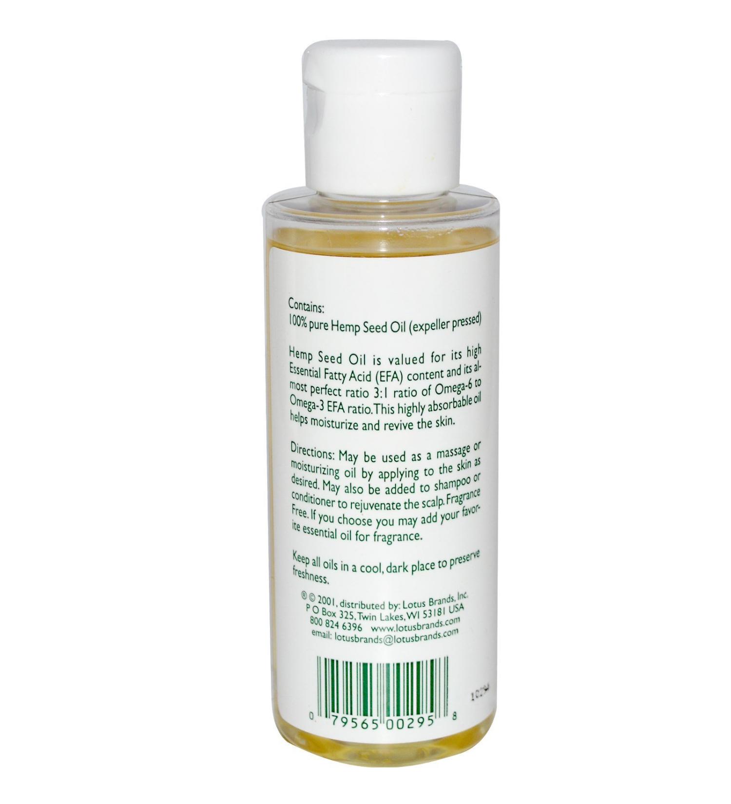 Hemp Seed Oil 4 fl oz (118 ml) - Nature's Alchemy - Qty 1
