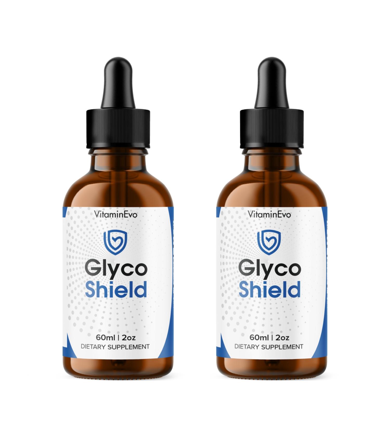 (2 Pack) Glyco Shield Drops Official GlycoShield Blood Support Liquid GlycoShield Premium Health Support GlycoShield Supplement Daily Wellness Advanced Formula Reviews 2 Month Supply 60 Servings - Buy Online on GoSupps.com