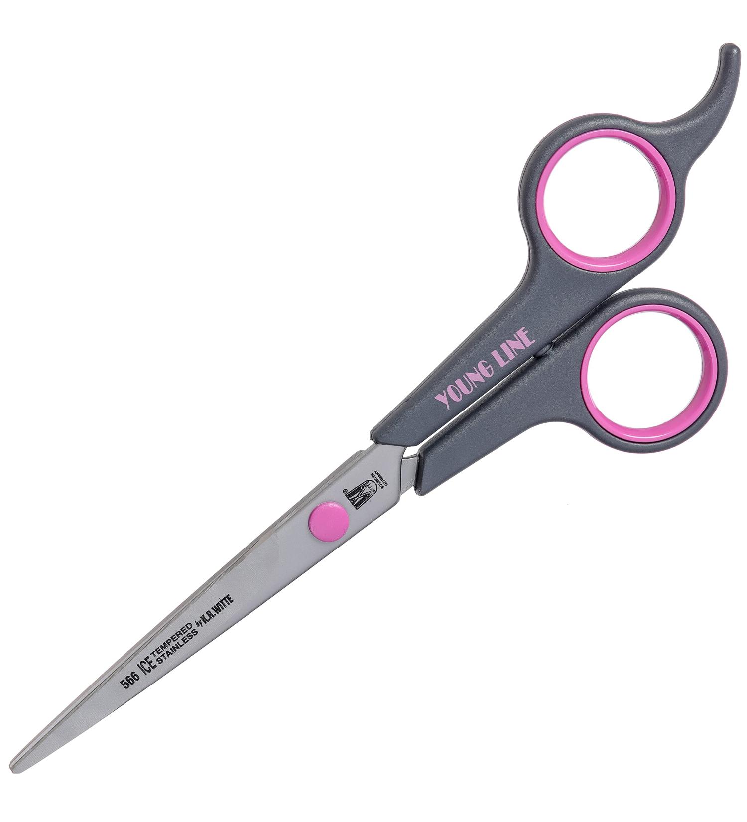 Roseline Young Line Pink Straight Scissor 6.5"