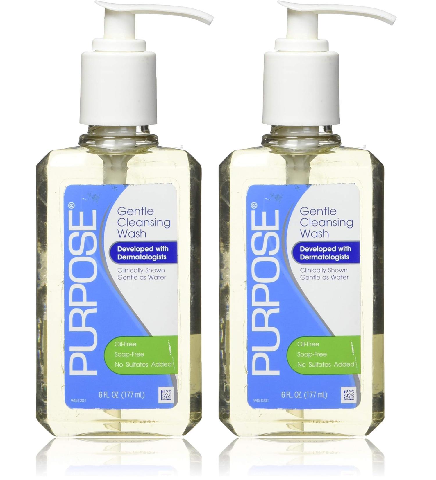 Purpose Gentle Cleansing Wash 6 fl oz Each (Pack of 2) 6 Fl Oz (Pack of 2)