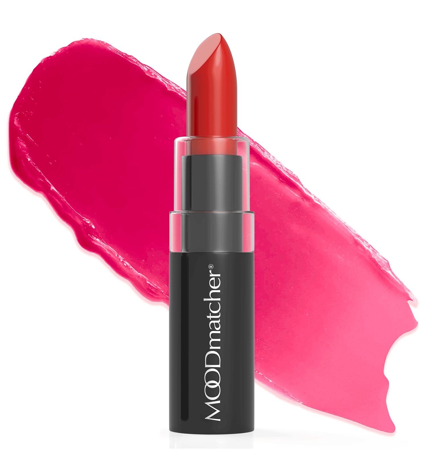 MOODmatcher Color Changing Lipstick | 12-Hour Long-Lasting Moisturizing Creamy Lipstick | Smudge-Proof Glamorous Color (Red) | Made in USA | Premium Quality - Buy Online on GoSupps.com
