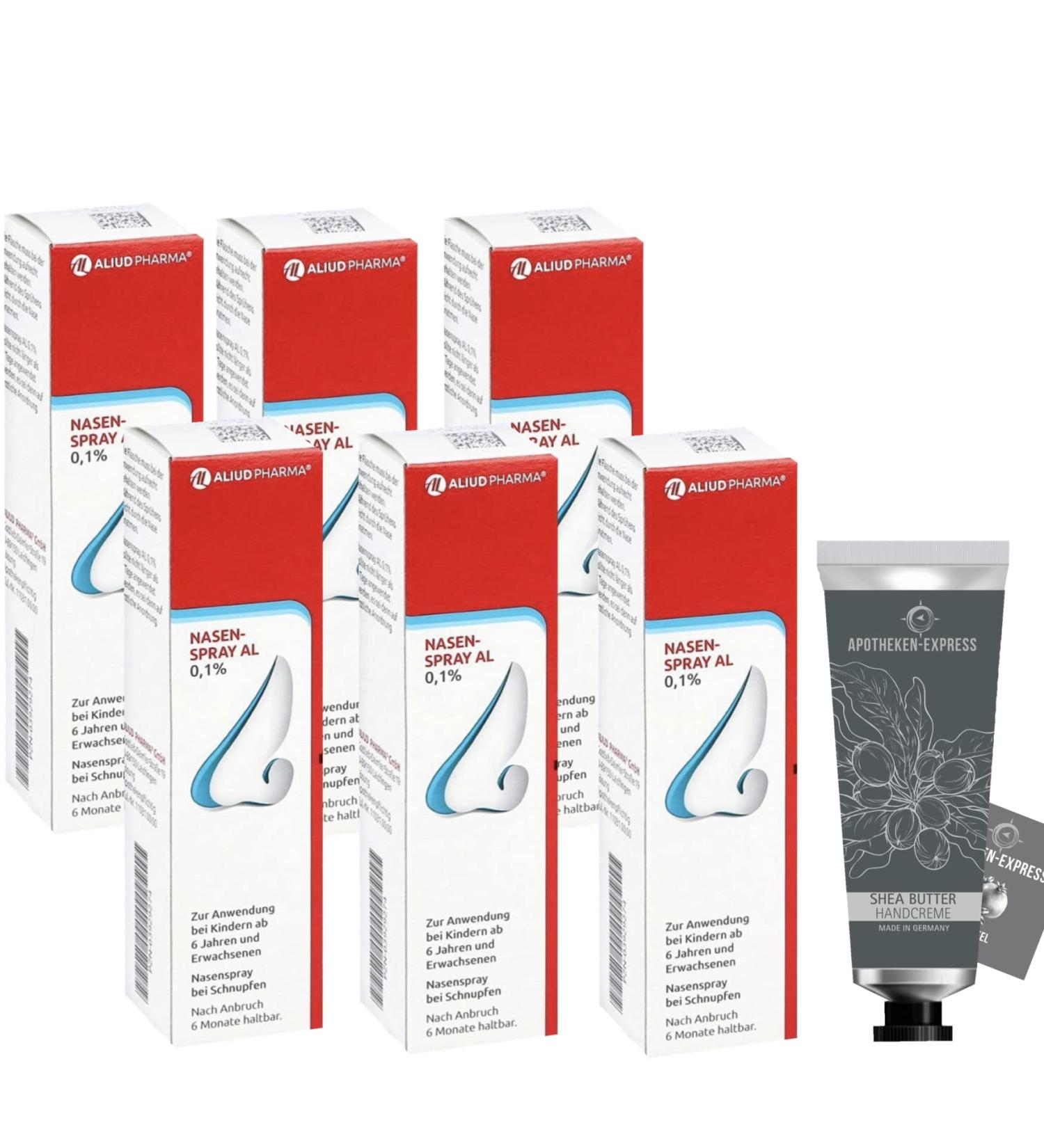 Buy NASAL SPRAY AL 0.1% Value Pack (6 x 10ml) with Hand Soap or Hand Cream - Apotheken-Express International Shipping - Buy Online on GoSupps.com