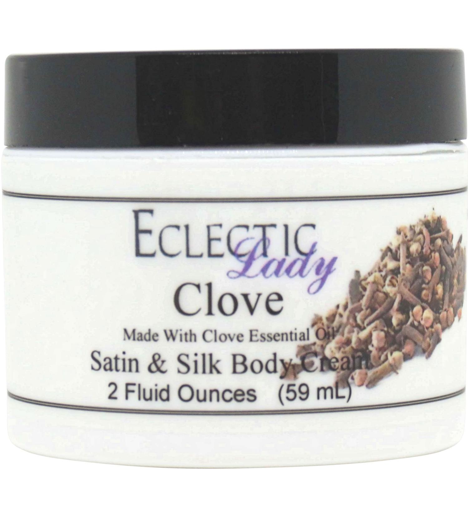 Shop Eclectic Lady Clove Satin & Silk Cream - Nourishing Body Lotion with Shea Butter Aloe & Vitamin E - 2 oz Handcrafted in the USA Phthalate-Free - Buy Online on GoSupps.com