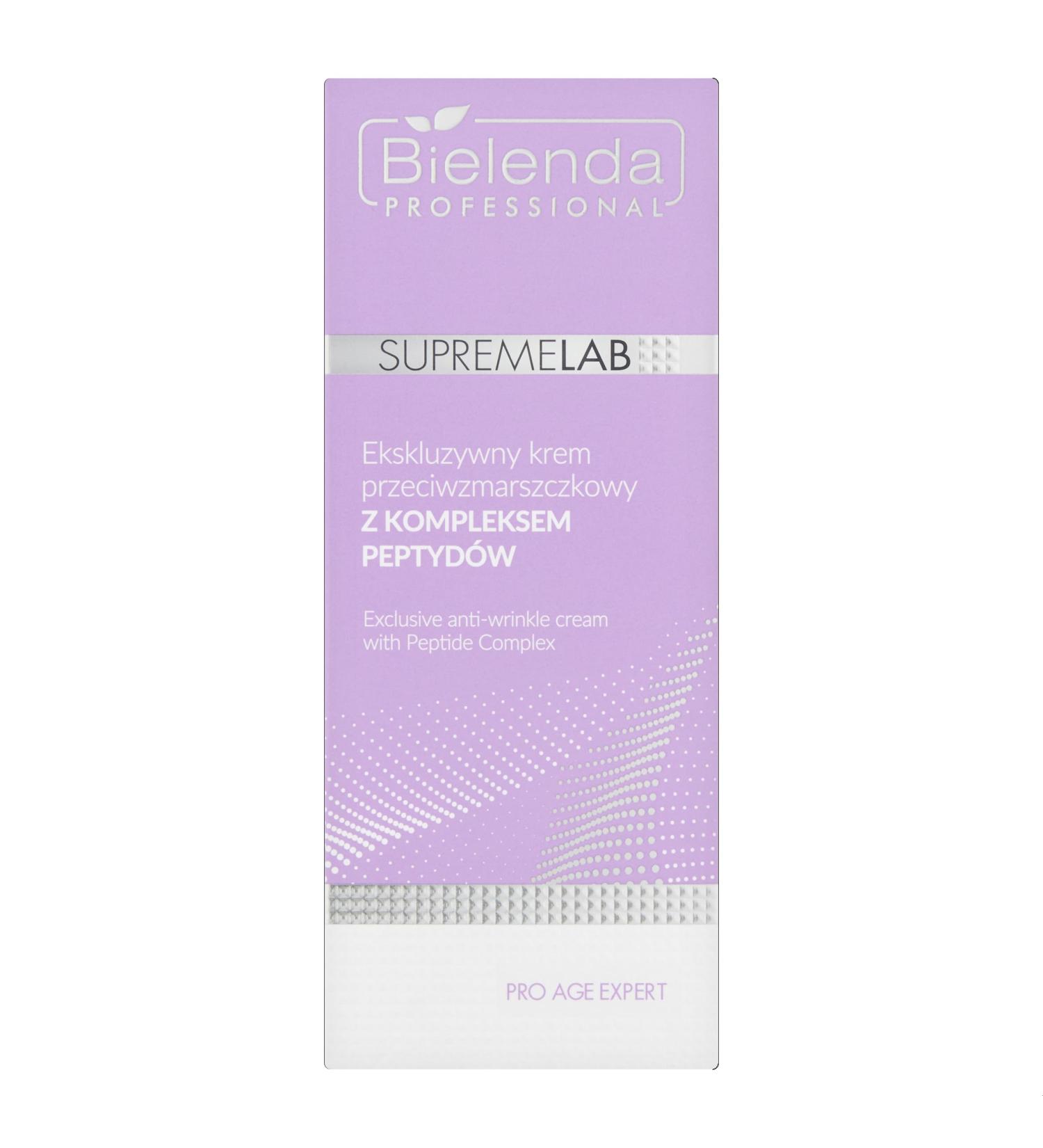 Bielenda Professional Supremelab Pro Age Expert Exclusive antiwrinkle cream with a peptide complex of 50 ml