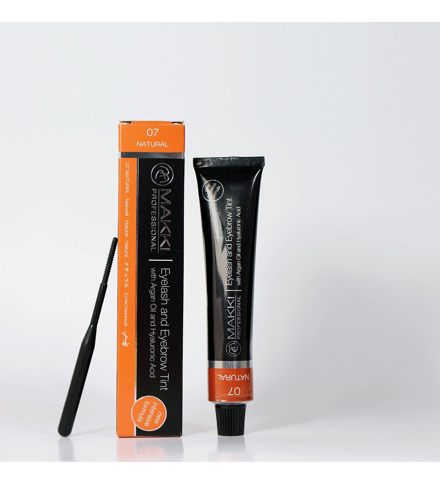  Makki 07 Natural Makki Professional Intensive Eyelash and Eyebrow Tint with Argan Oil and Hyaluronic Acid 22 ml - Buy Online on GoSupps.com