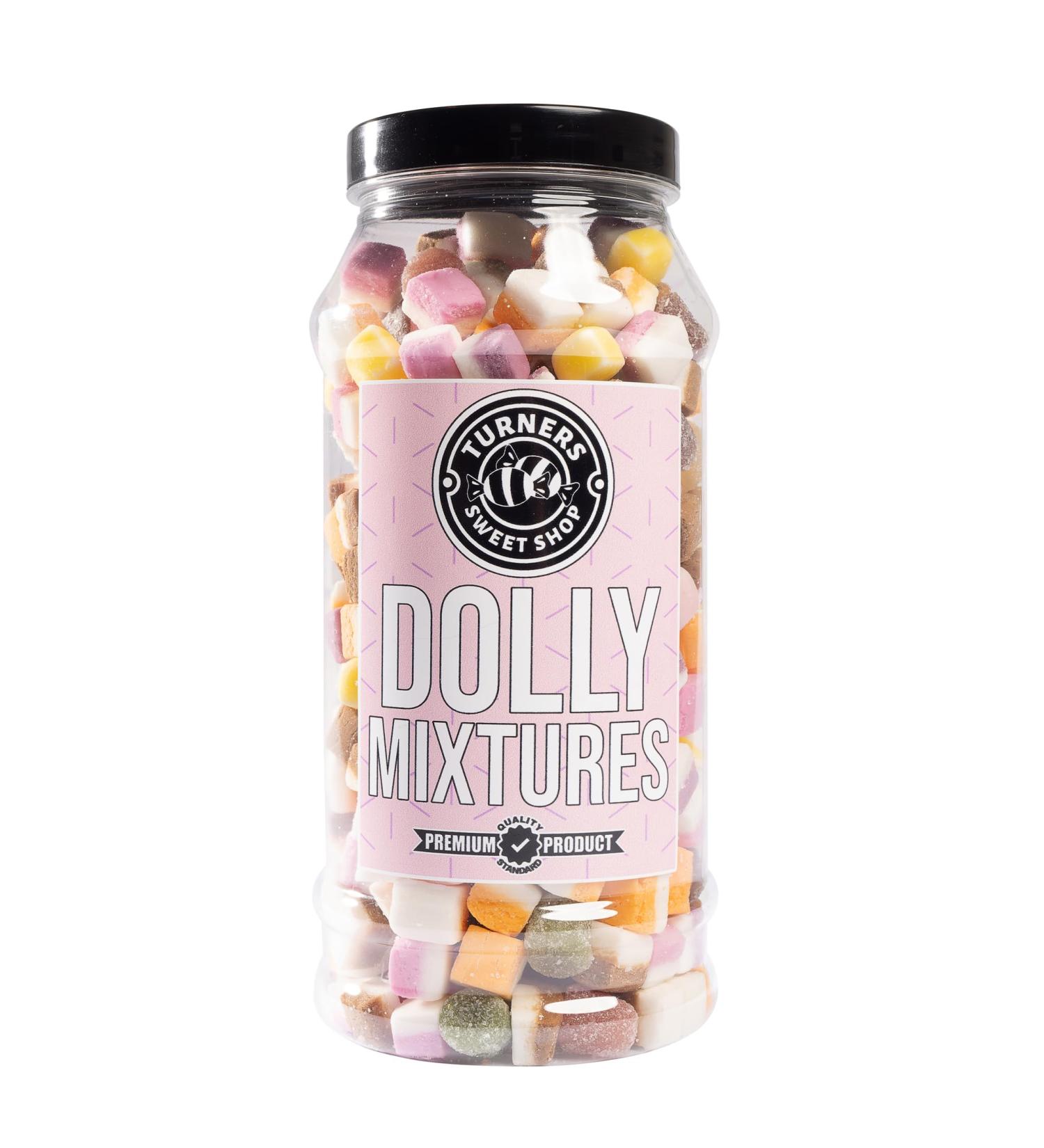 Dolly Mixtures - 605g by Turners Sweet Shop Traditional Retro Gift Jar Classic Original Pick & Mix Sweets Quality Confectionary Fantastic Gifts for Him Her or Them