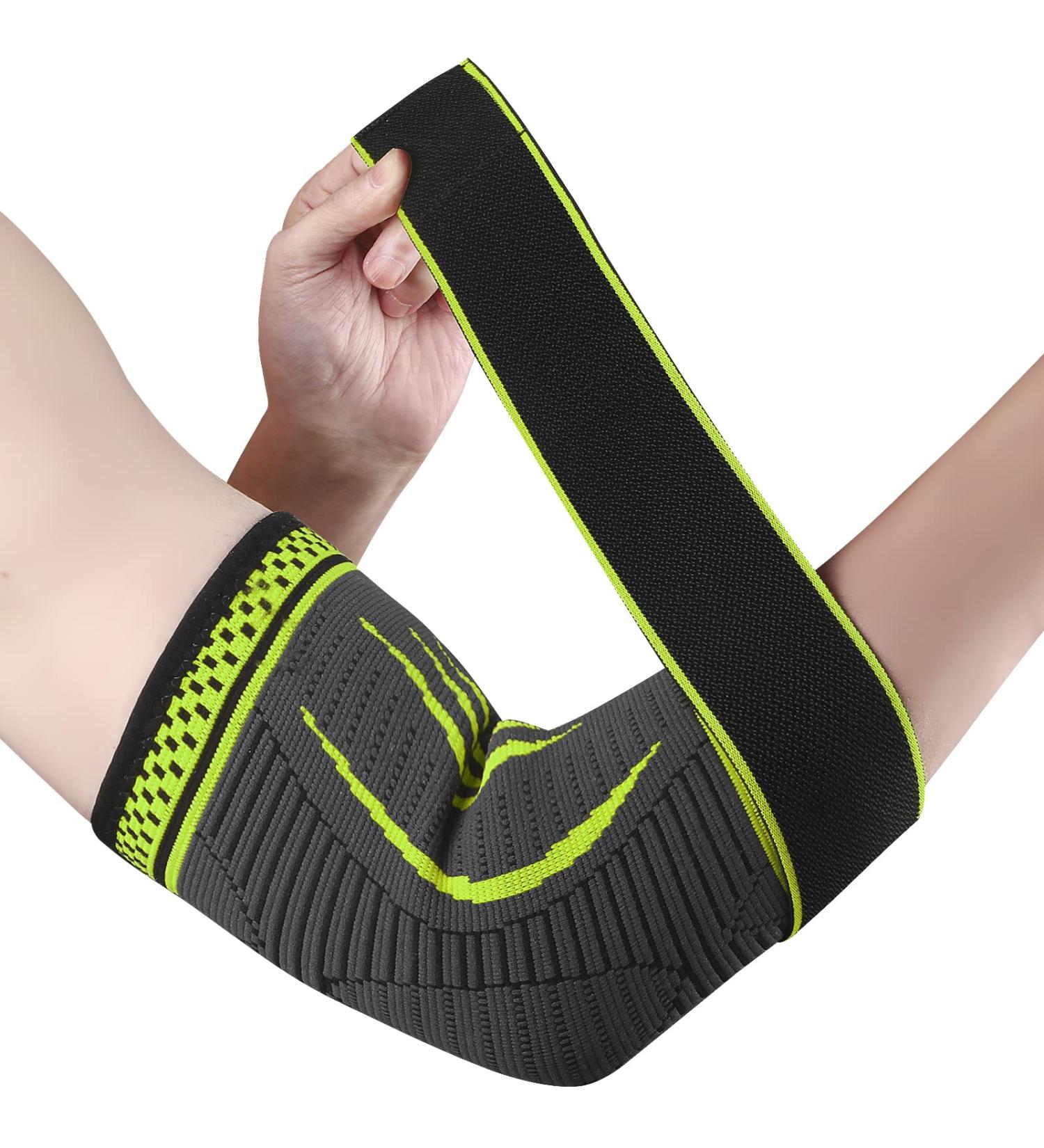 Ellenbogen Compression Elbow Bandage for Men & Women - Adjustable Support for Tennis Elbow Golf Elbow Arthritis & Tendinitis - Green Size S - Buy Online on GoSupps.com