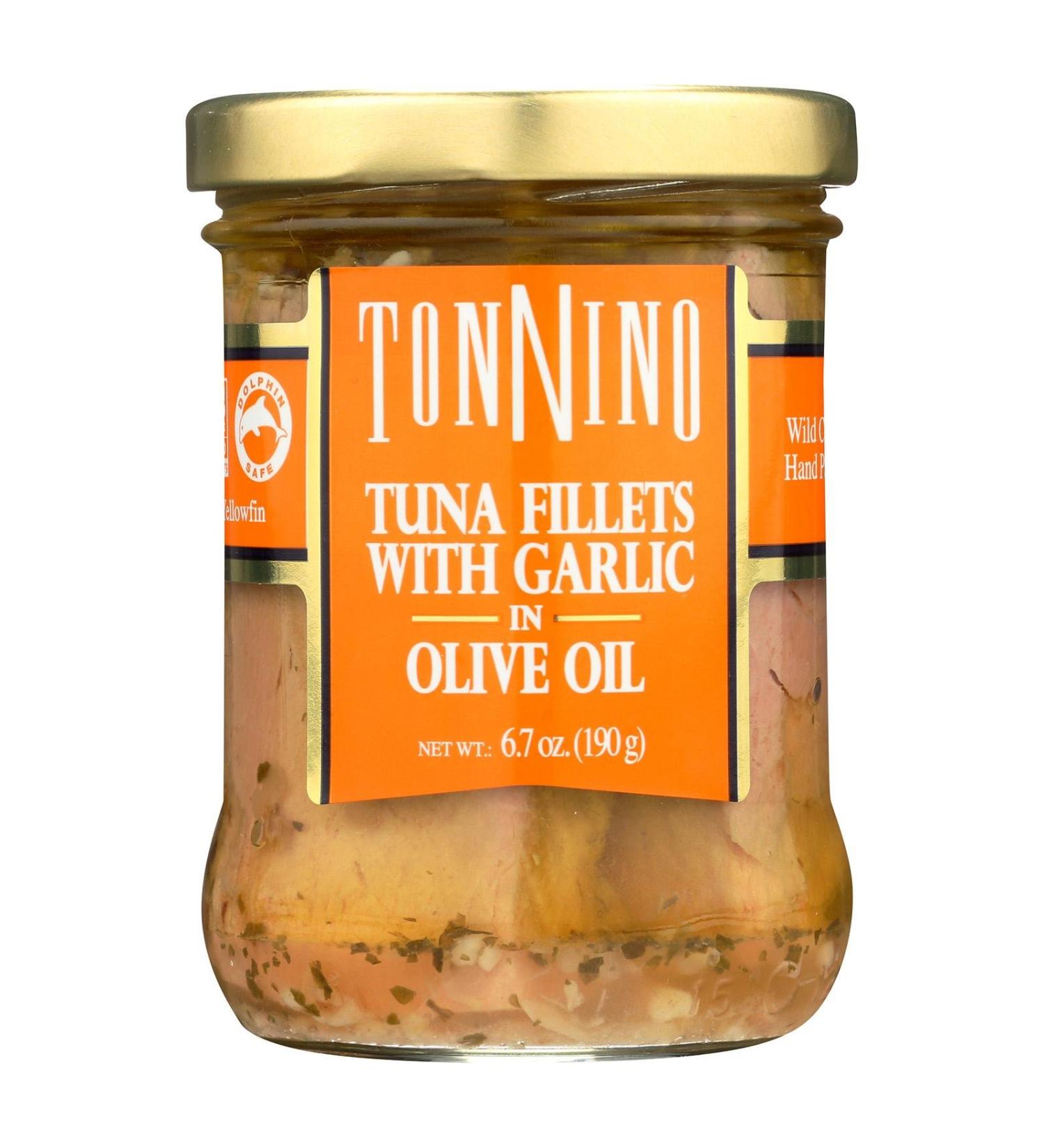 Tonnino Tuna Fillet,Garlc/Olvoil 6.7 Oz (Pack Of 6)