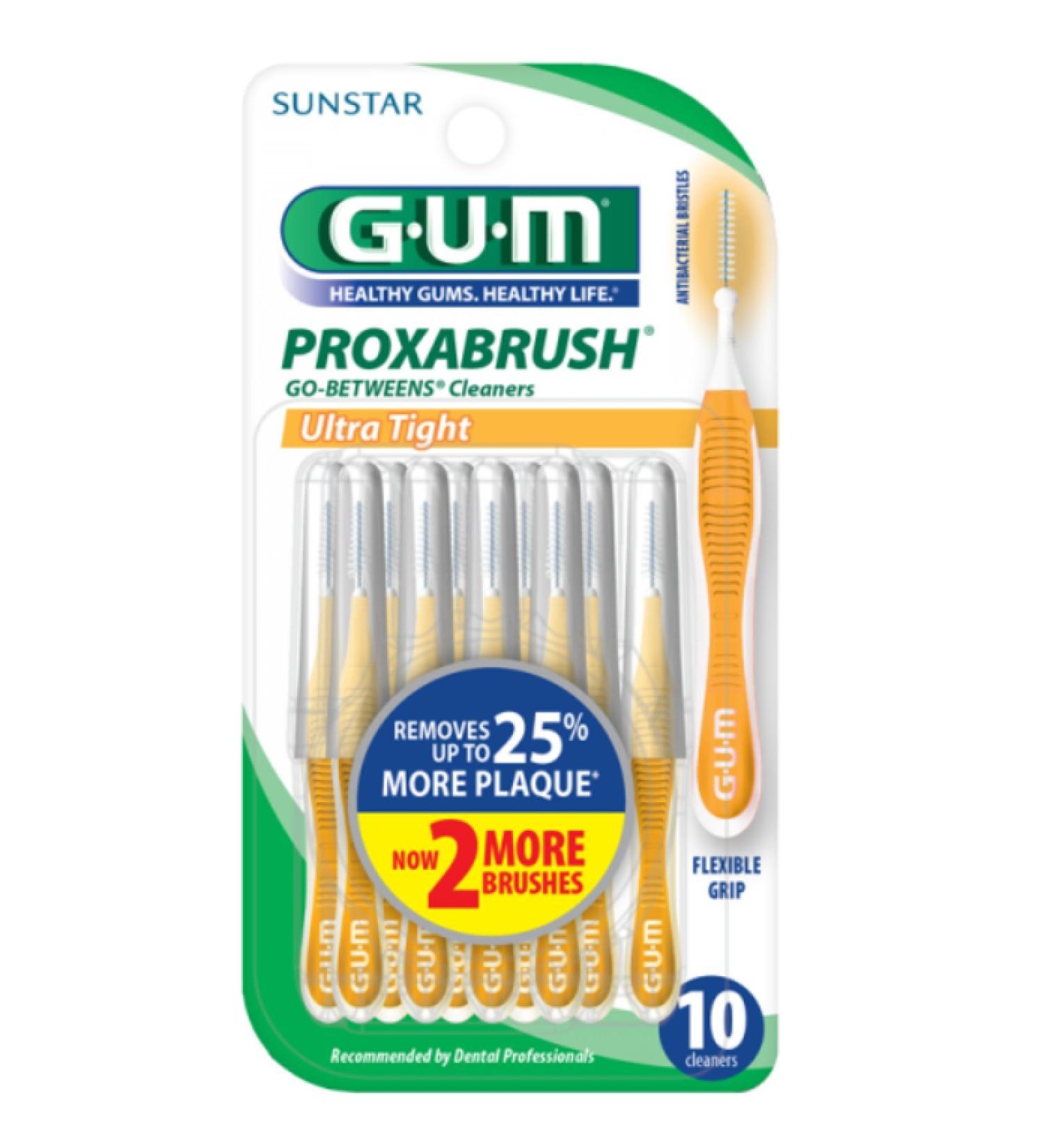 GUM Proxabrush Go-Betweens Cleaners Ultra Tight - 10 Count Pack of 4