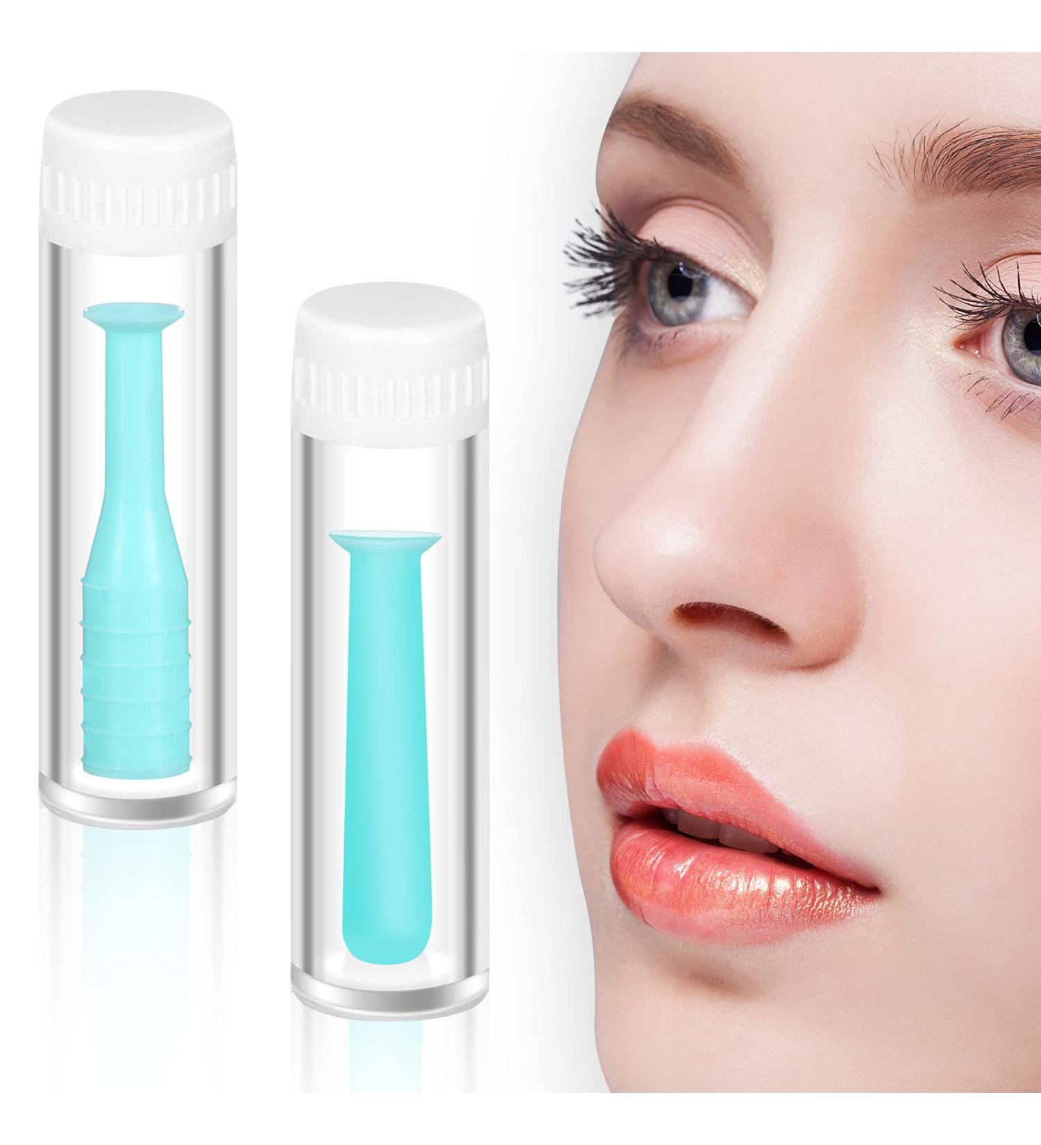 Fiada 2 Pieces Silicone Contact Lens Inserter Hard and Soft Contact Lens Inserter Remover Daily Contact Lens Suction Holder Plunger with Storage Case for Home Travel (Green) - Buy Online on GoSupps.com