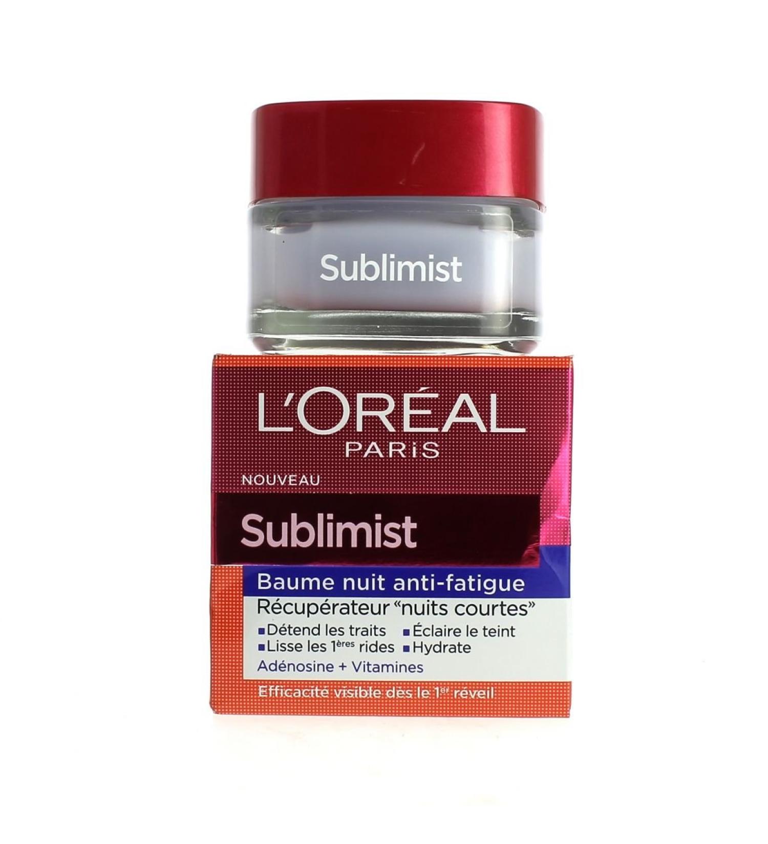 L'Or al Paris Sublimist Anti-fatigue Night Balm Recovery Short Nights 50 ml
