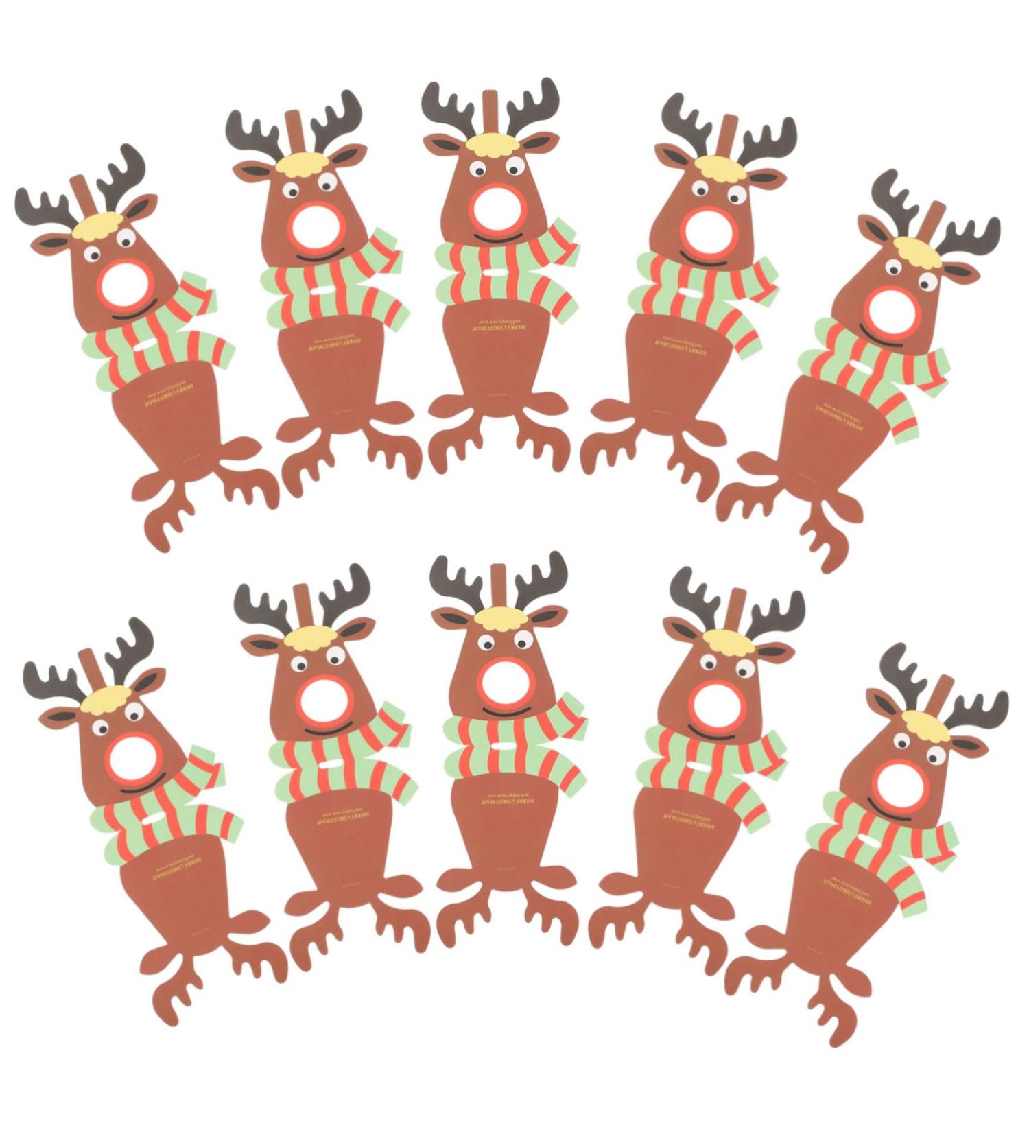 HOLIDYOYO 75 Pcs Lollipop Paper Card Elk Reindeer Candy Holder Xmas Lollipops Sweets for Lollpop - Buy Online on GoSupps.com