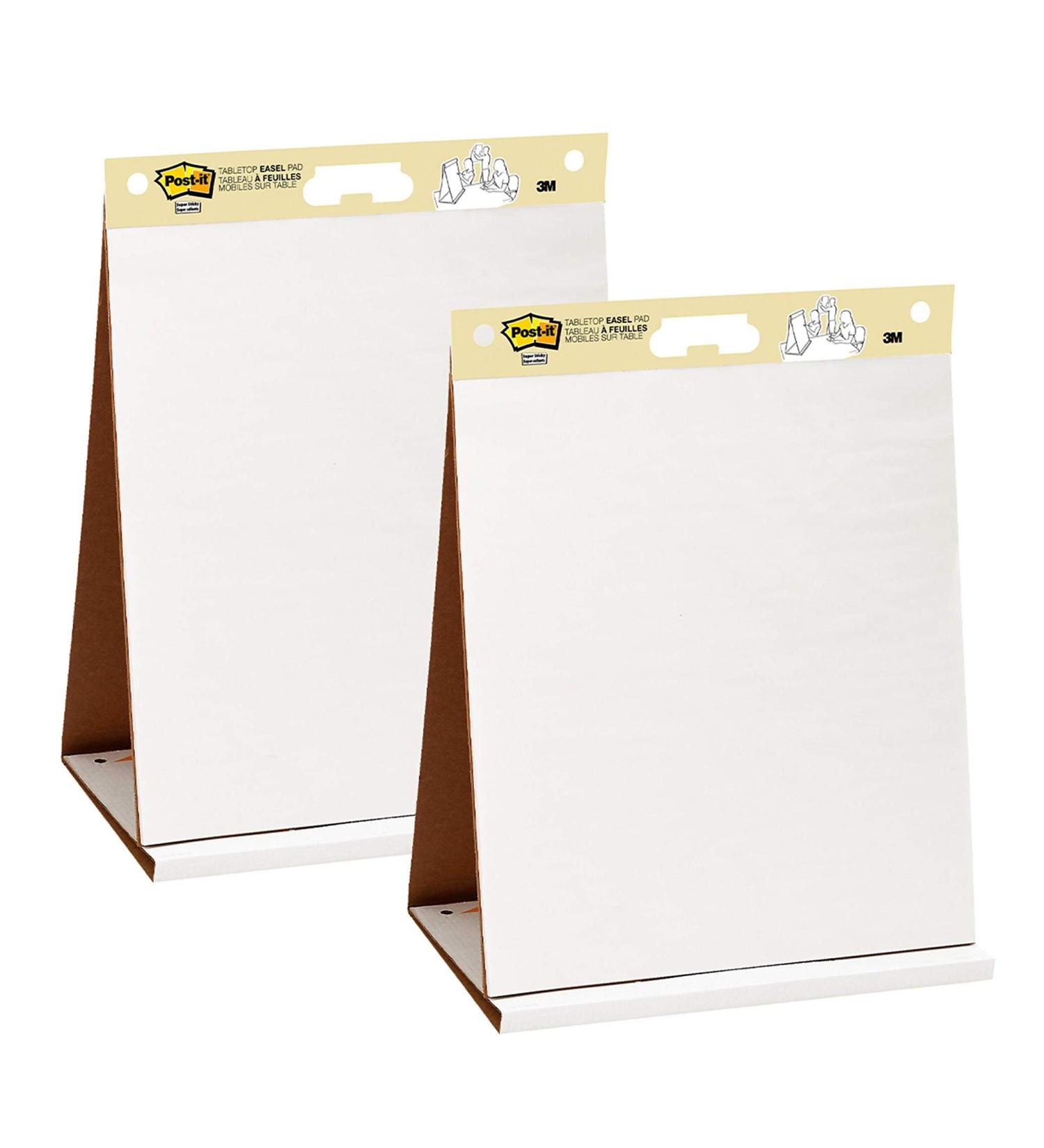 Post-it Super Sticky Portable Tabletop Easel Pad 20x23 Inches - 2 Pads for Virtual Teachers & Students - Buy Online on GoSupps.com