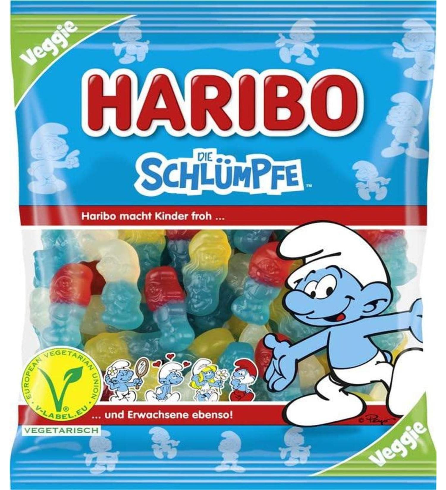 Bonbon Haribo | Schtroumpfs Haribo | Haribo Dragees | Haribo Bonbons | 175 Gramme Total