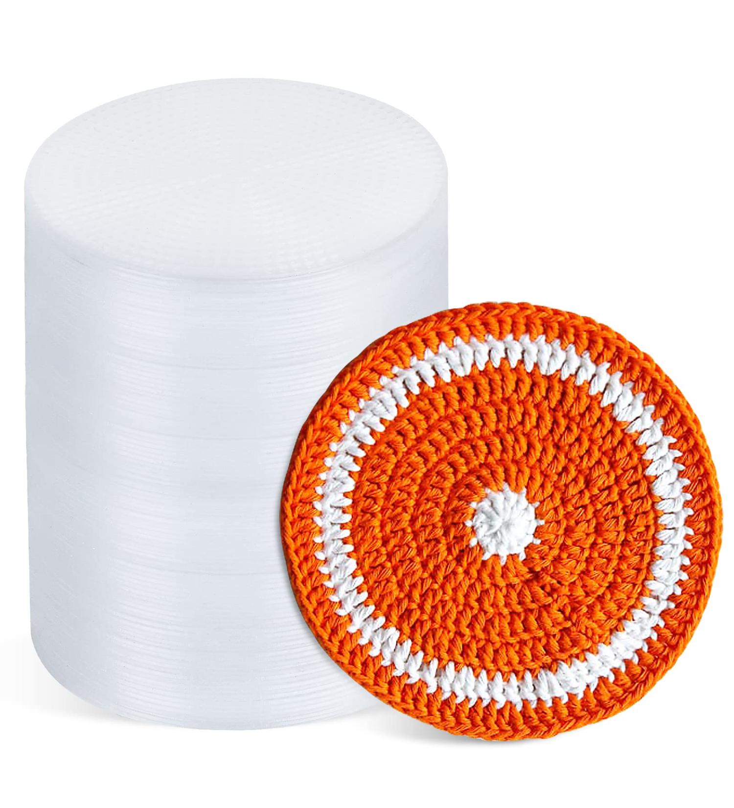 Milkary 100 Pcs Circle Plastic Mesh Sheets for Embroidery and Crafting - 4.5 Plastic Canvas for DIY Projects - Buy Online on GoSupps.com