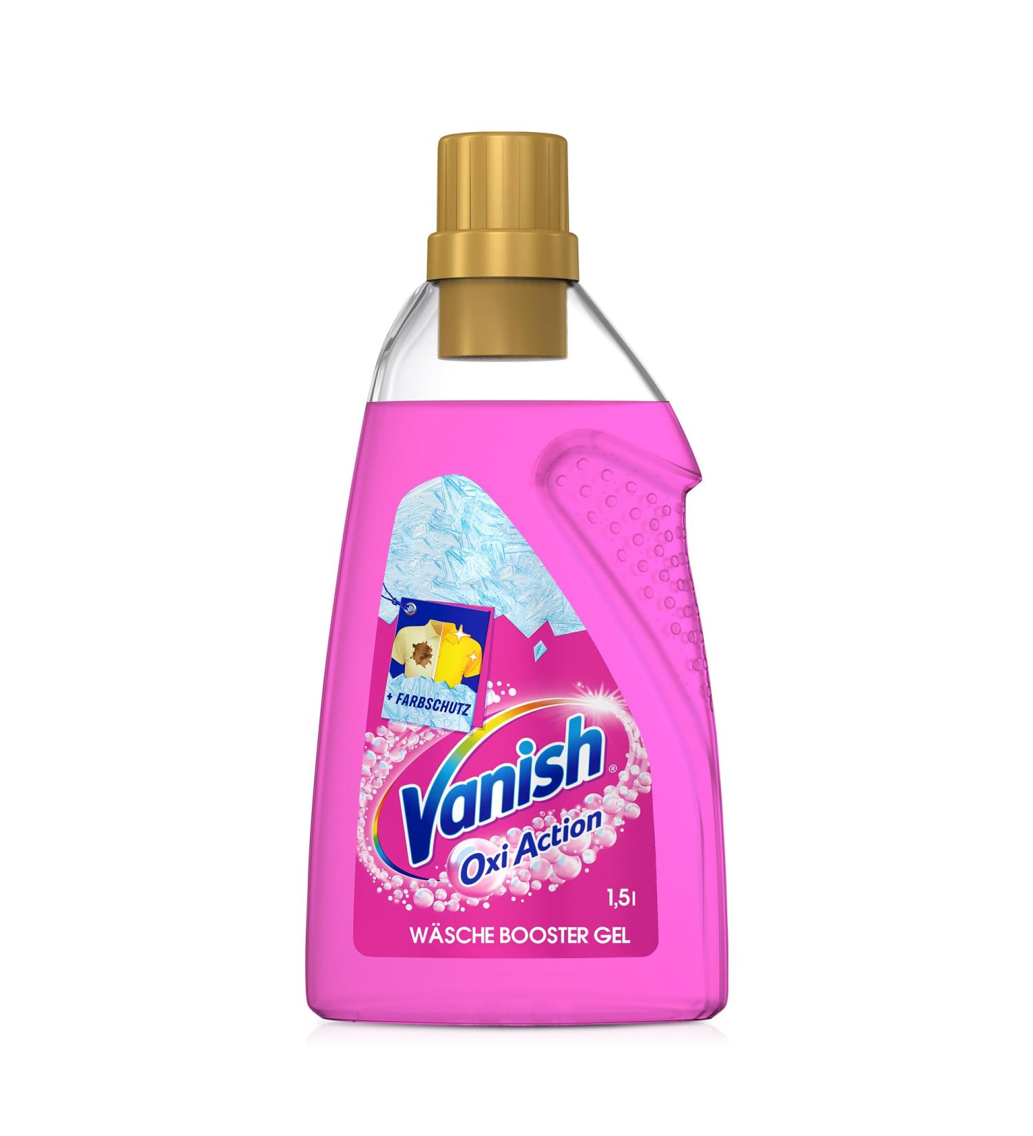 Vanish Oxi Action Gel Pink 1.5L - Chlorine-Free Stain Remover & Laundry Booster for Colored Clothes | International Shipping - Buy Online on GoSupps.com