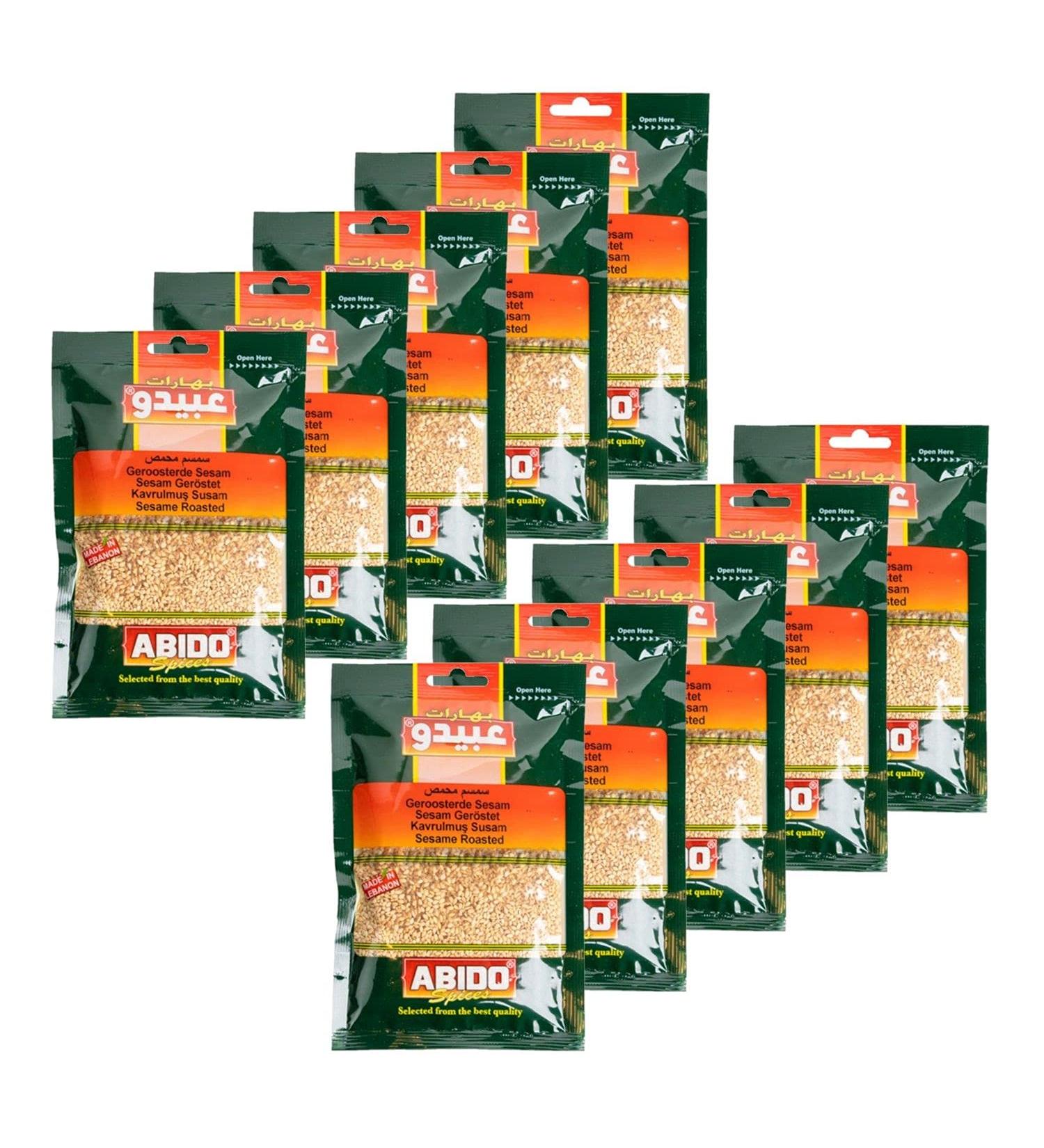Abido Pack of 10 Golden Sesame 50 g Bag