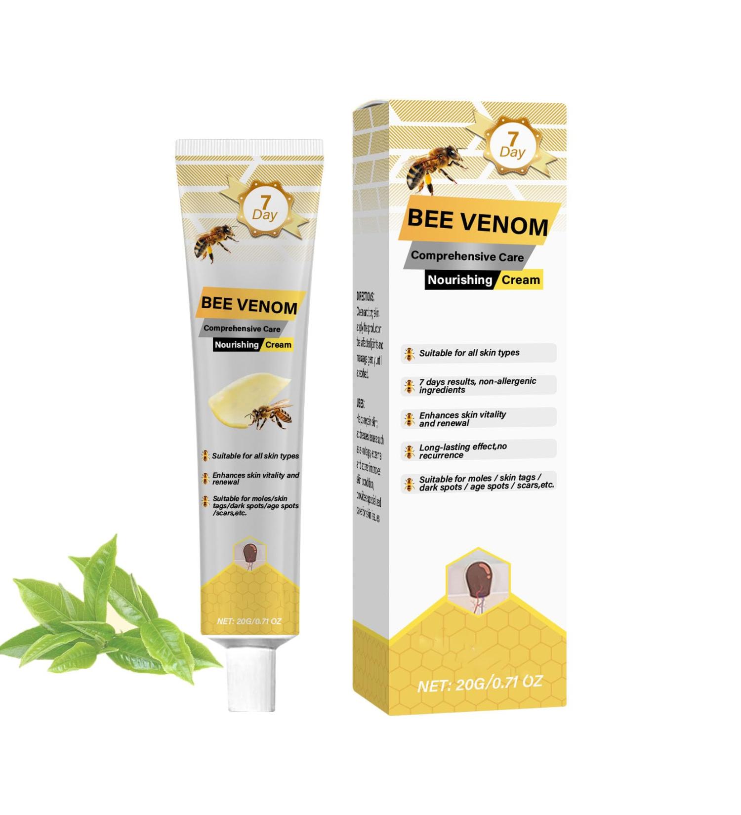Cr me pour la peau au venin d'abeille traitement hydratant en profondeur au pour tous les types de peau-R duit les rides les ridules et la s cheresse-Booster de collag ne nourrissant (1PCS) - Buy Online on GoSupps.com