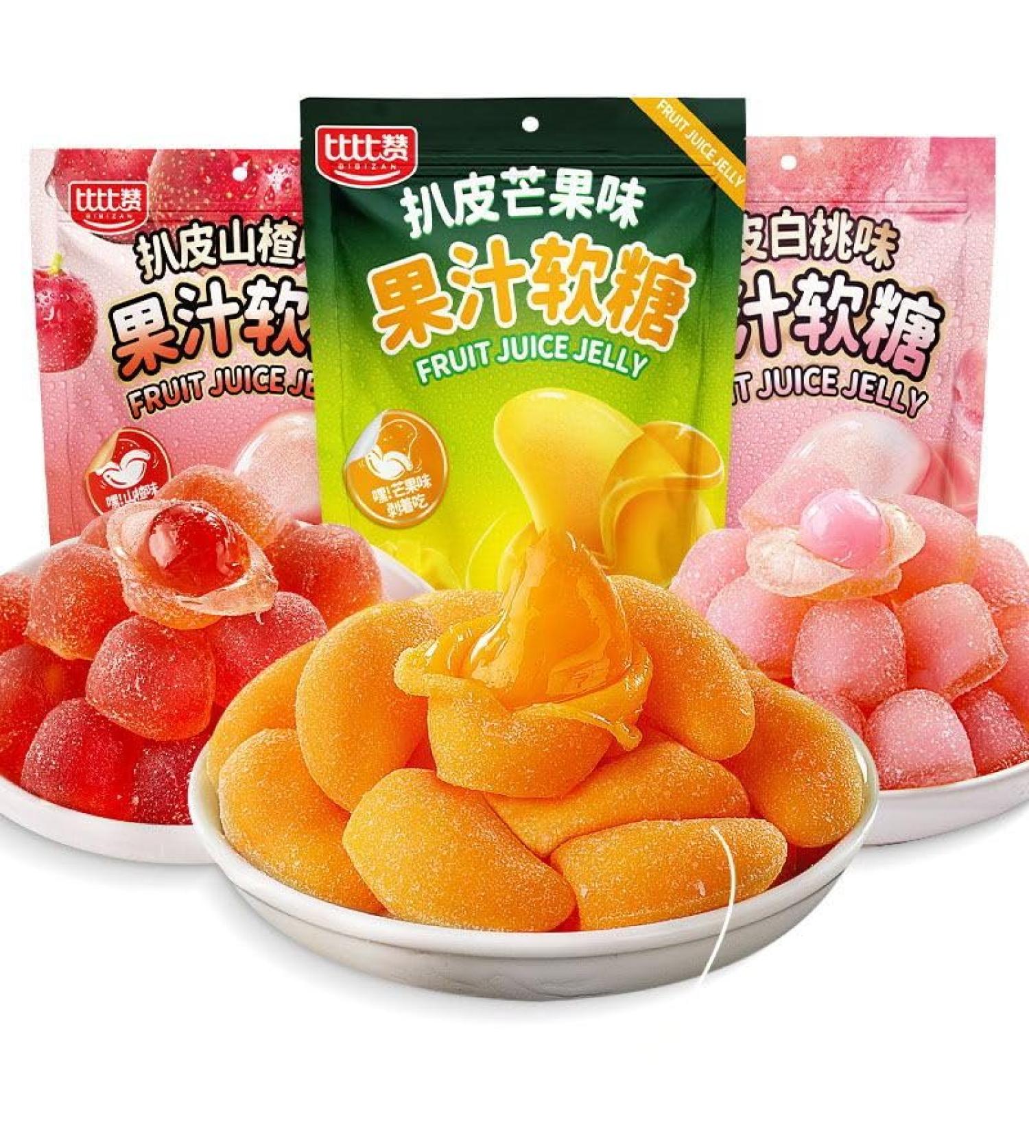 Peeling Fruit Fudge Assorted Fruit Flavor Soft Candy Fruit Juice Chewing Candy White Peach Sweets Hawthorn Candy Wedding Candy Snacks desserts Casual Snacks gift pack (Hawthorn Flavor 5bag) Hawthorn Flavor 5bag - Buy Online on GoSupps.com