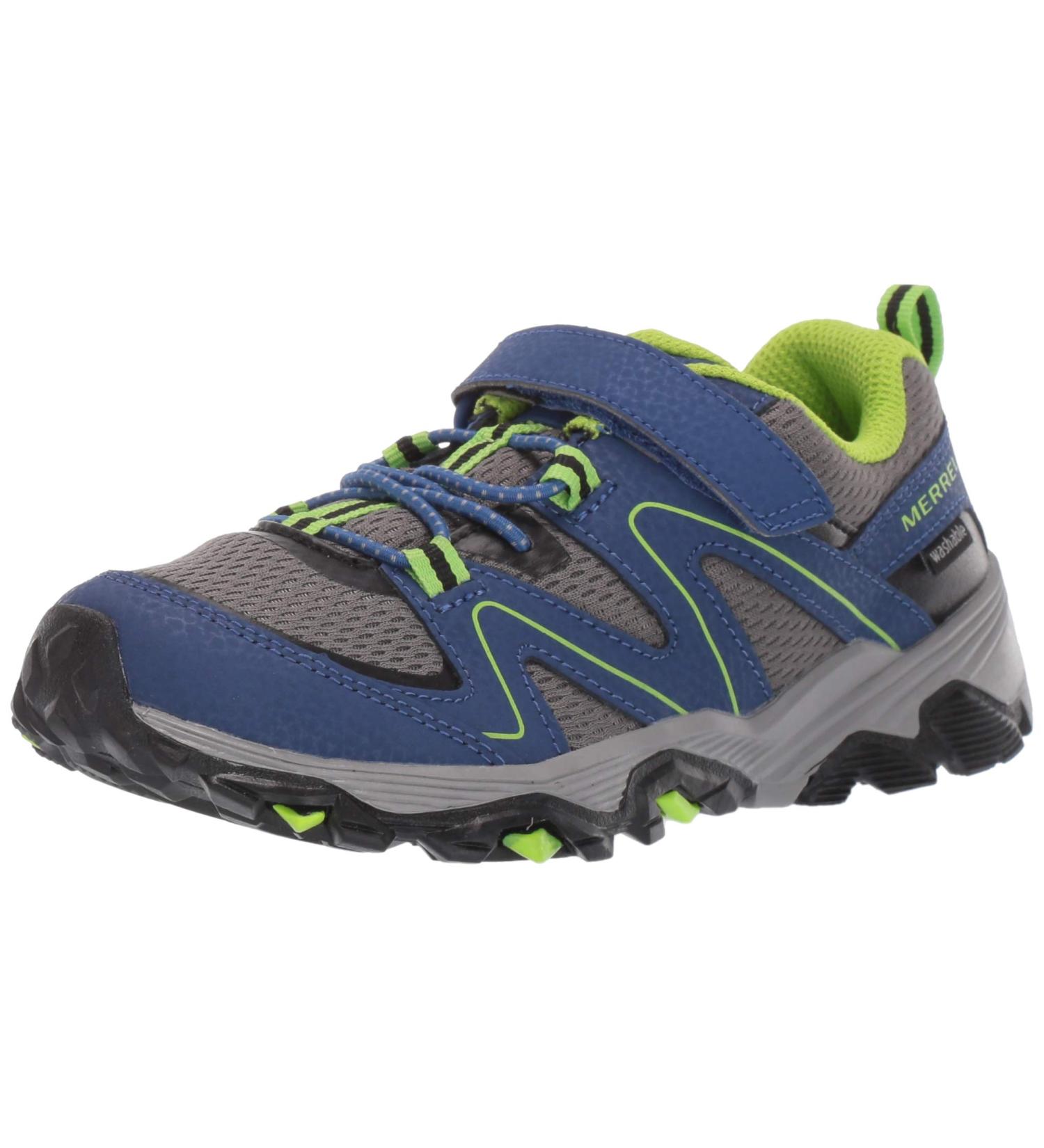 Merrell Kids Trail Quest Hiking Sneaker Big Kid 3 Blue/Green | Ages 8-12 Years - Buy Online on GoSupps.com