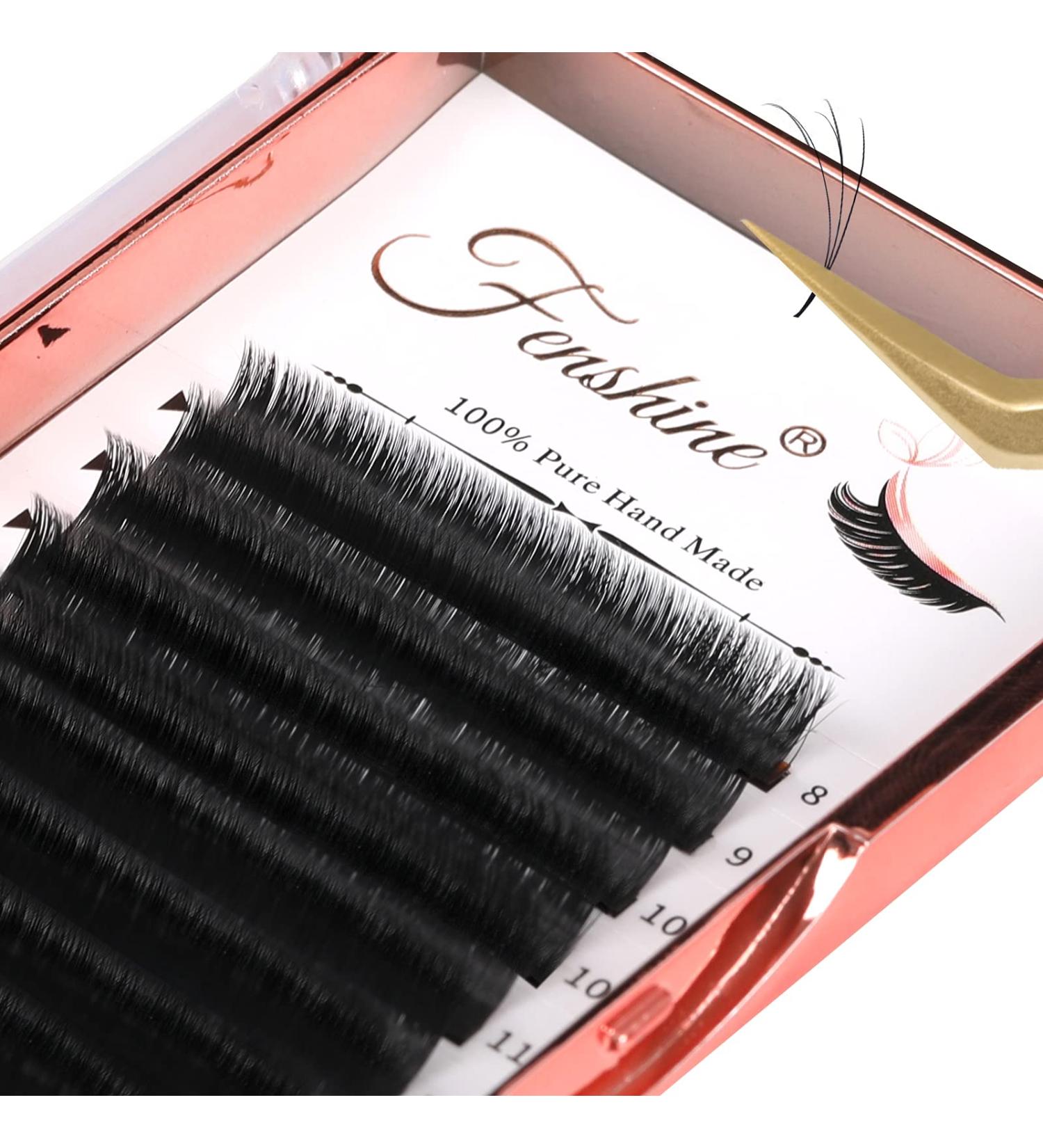 Fenshine Volume Lash Extensions - 0.07 D Curl 8-15mm Soft Easy Fan Lashes - Self Fanning Eyelash Extension Supplies - Buy Online on GoSupps.com