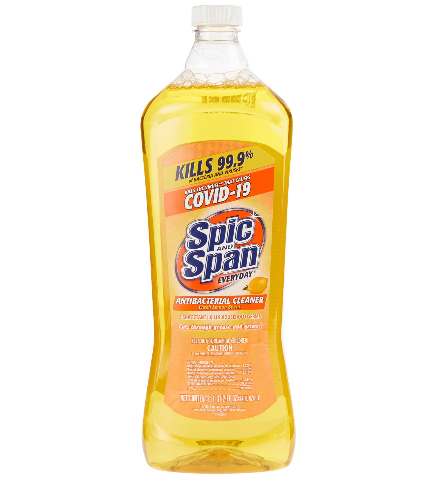 Spic And Span Lemon Antibacterial Pourable 34 Fl Oz (17879636941)