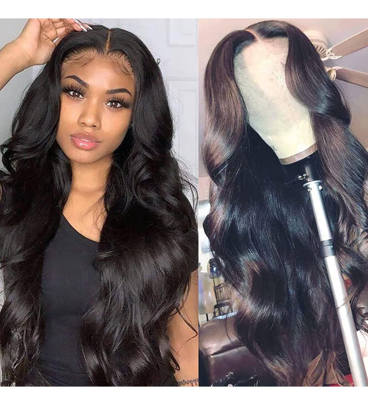 24 Inch Douyin Body Wave HD Lace Front Wig 180% Density - Pre Plucked 13x4 Transparent Frontal Wig for Black Women - Buy Online on GoSupps.com