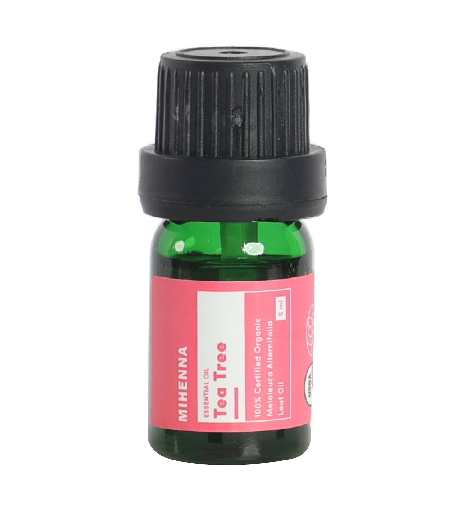 100% Organic Tea Tree Essential Oil - Therapeutic Grade | 5ml USDA Certified Pure Oil for Skin & Hair - Buy Online on GoSupps.com