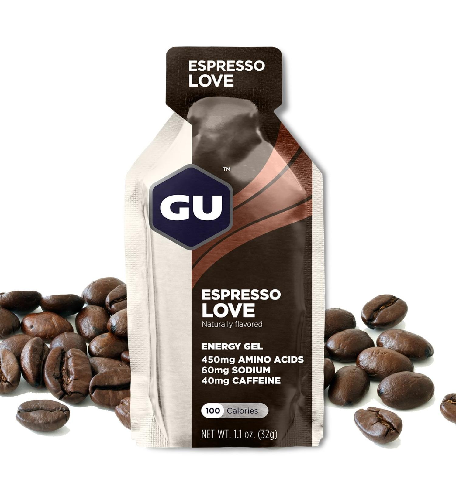 GU Energy Original Sports Nutrition Energy Gel  24-Count  Espresso Love - Buy Online on GoSupps.com