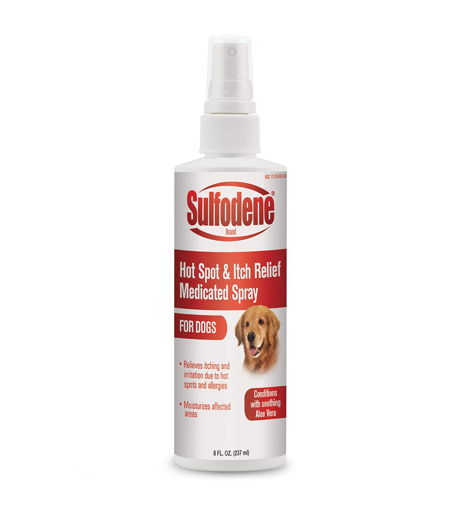 Sulfodene Hot Spot & Itch Relief Dog Spray 8 oz - Soothes Irritated Skin - Buy Online on GoSupps.com
