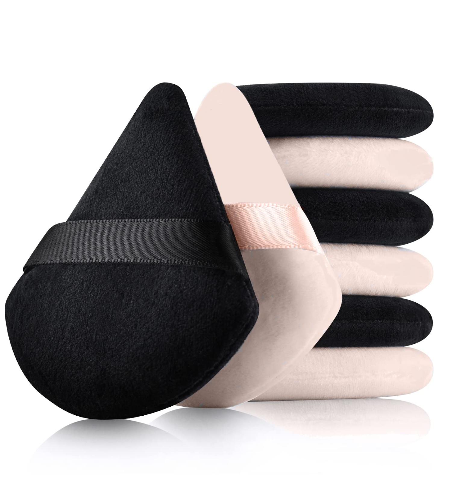 Triangle Makeup Powder Puffs - 8 Washable & Reusable Beauty Tools for Loose Powder & Foundation - Buy Online on GoSupps.com