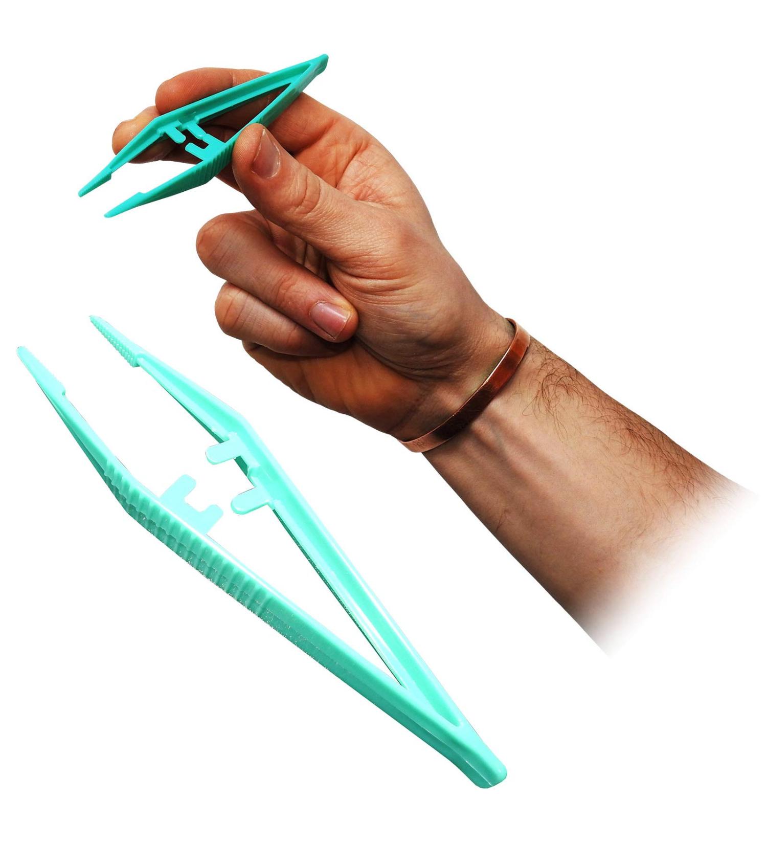 Qualicare Medical First Aid Tweezers 12.5 cm Plastic Pack of 5