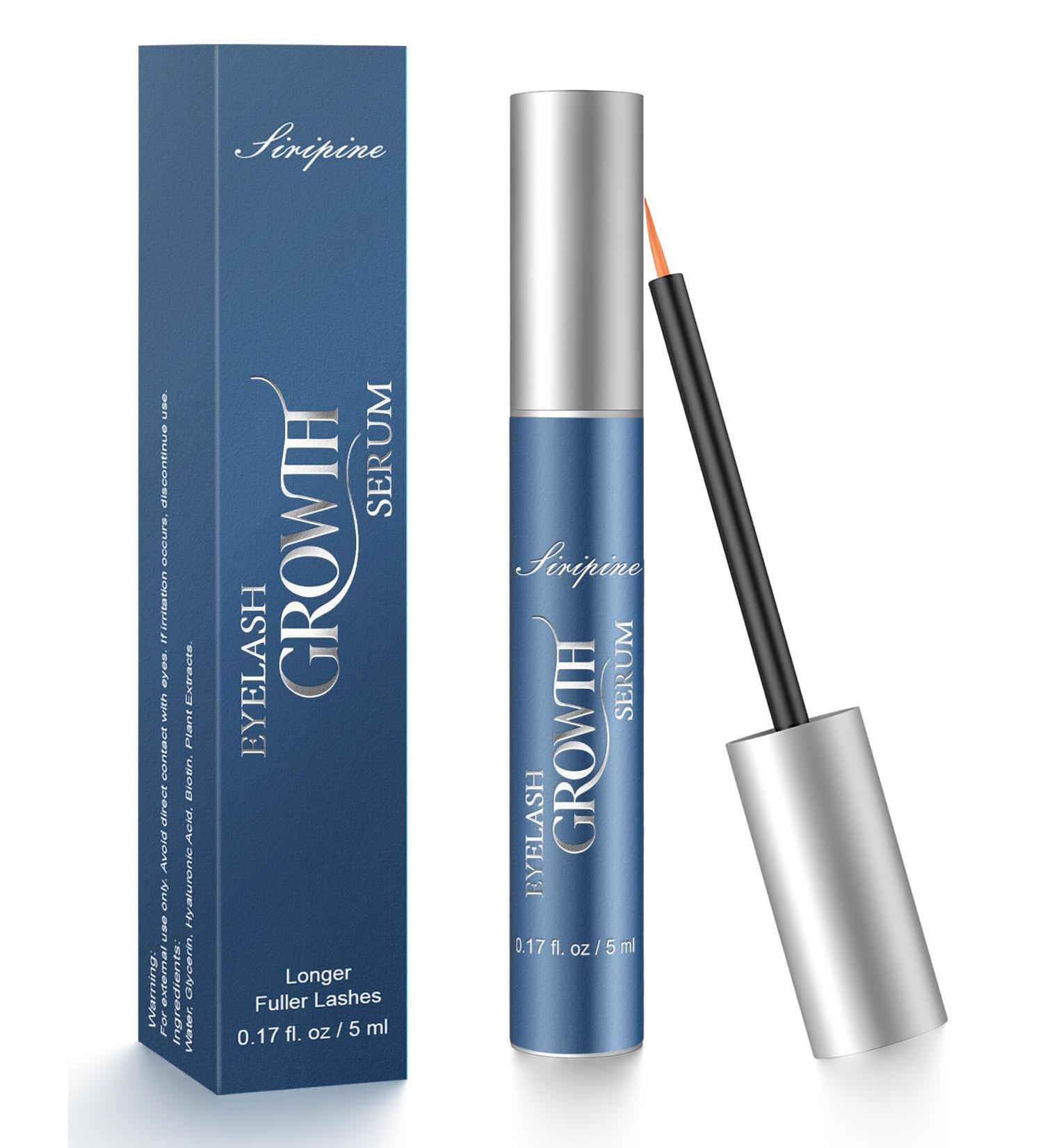 Eyelash Growth Serum for Longer Thicker Lashes Eyebrow Growth Serum Natural | Plant-Based Formula | Promotes Lash Growth & Strength | Safe & Effective Lash Enhancer (5ml) - Buy Online on GoSupps.com