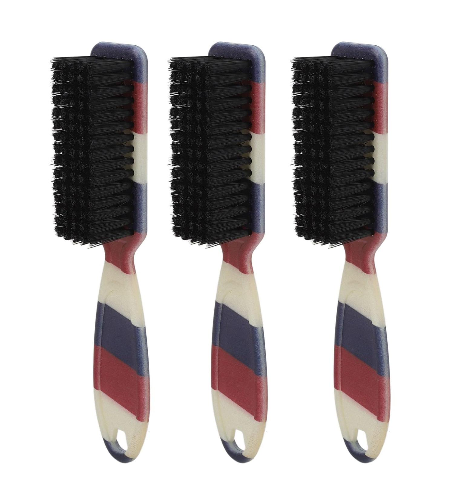 Barber Fade Brush Set - 3 Soft Beard-Styling Brushes with Ergonomic Handle | Neck Dusting & Cleaning Tools for Men - Buy Online on GoSupps.com
